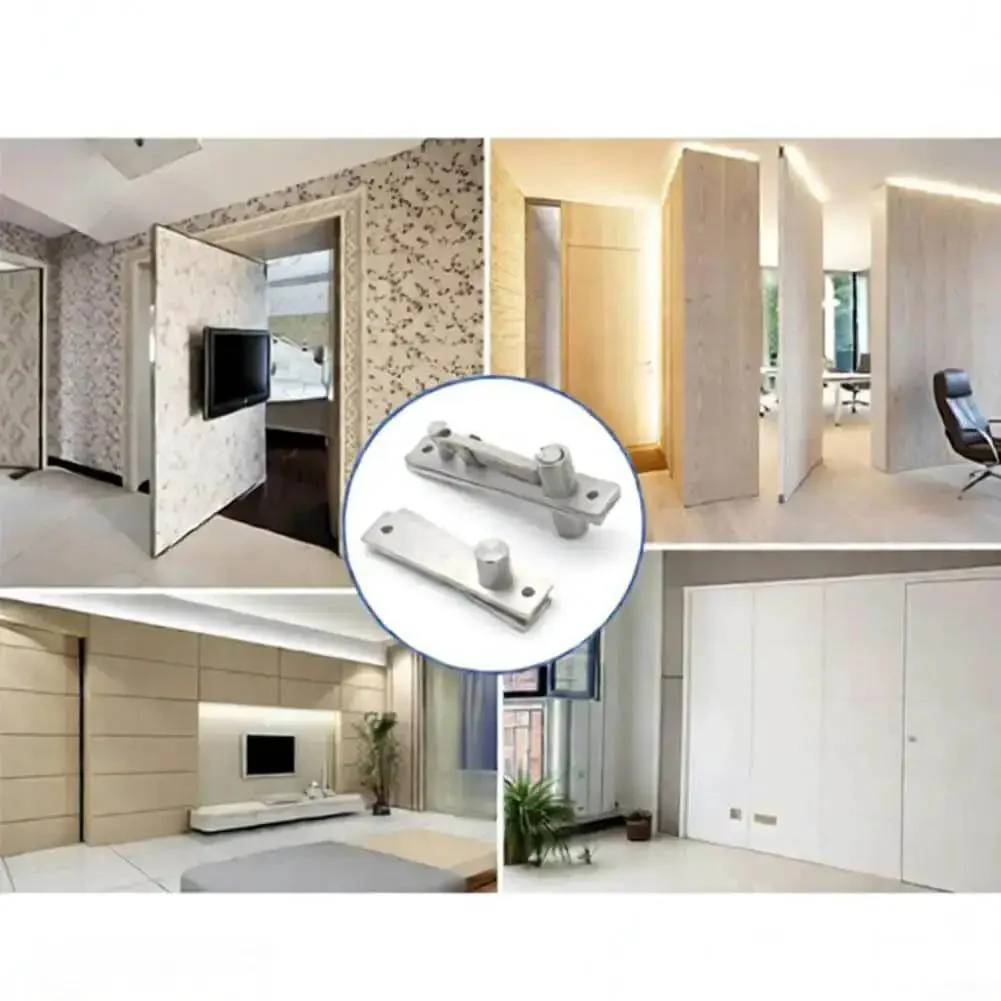 Built Tough Stainless Steel Pivot Door Hinge With 360 Degree Swivel And Invisible Floor And Ceiling Mount For Concealed Bookshelf Or Secret Room Doors Includes Installation Hardware - Image 5