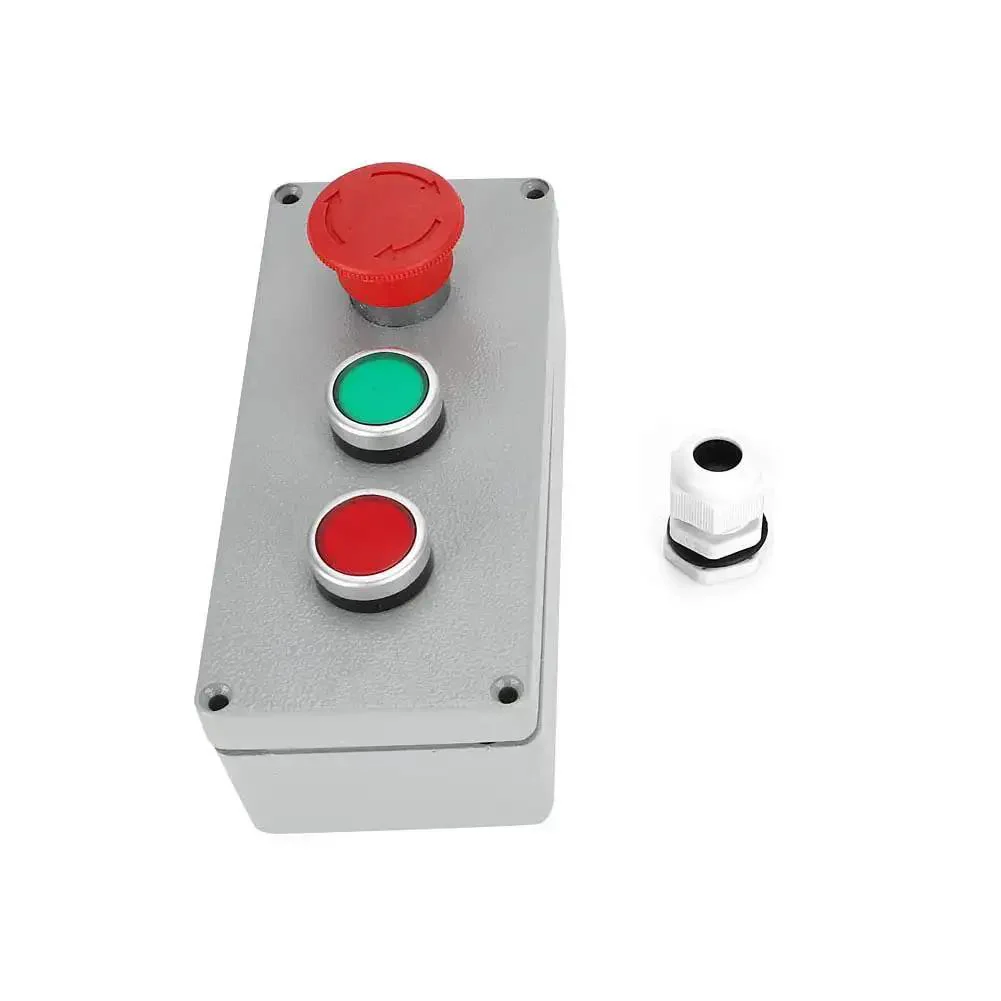 Built Tough Weatherproof Control Box With IP66 Rating Aluminum Die Cast Enclosure For Outdoor Electrical Panel Emergency Stop Button Industrial Push Button Harsh Environment Ready