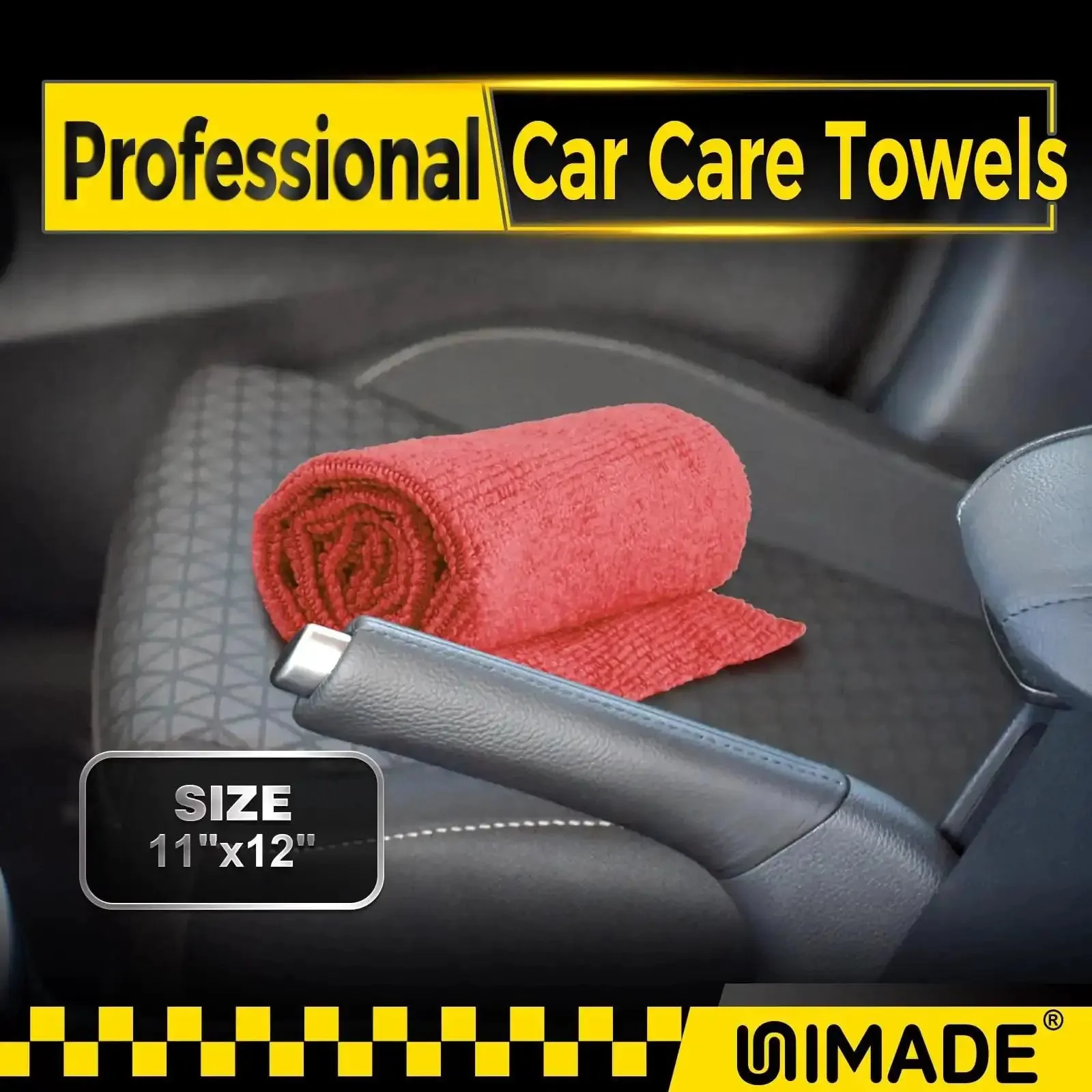 Bulk 200 Pack Microfiber Shop Towels Rags 11.5 By 11.5 Inches Reusable Cleaning Cloths Lint Free High Absorbency Workhorse For Car Auto Garage Kitchen Bar Mechanic Restaurant Red - Image 7