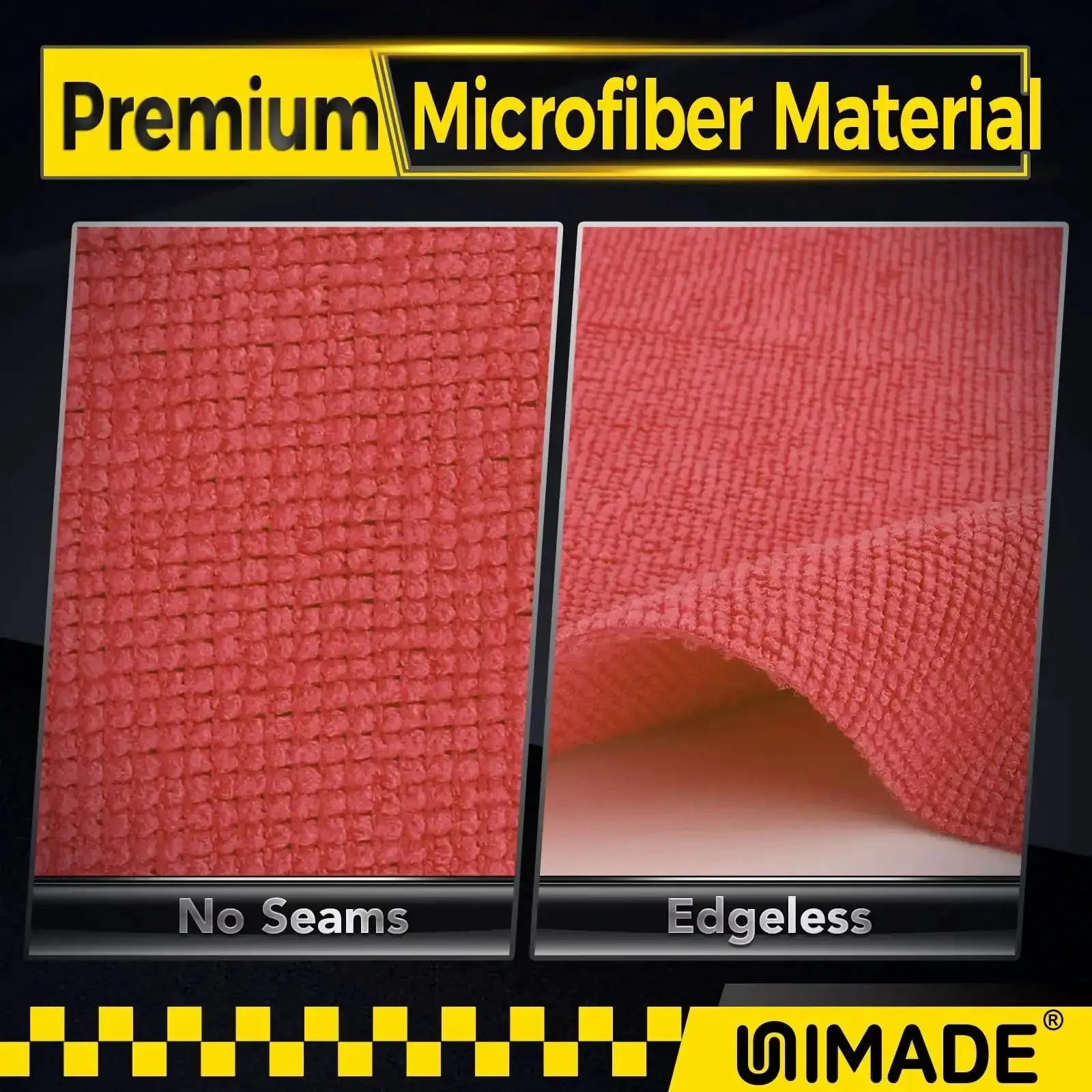 Bulk 200 Pack Microfiber Shop Towels Rags 11.5 By 11.5 Inches Reusable Cleaning Cloths Lint Free High Absorbency Workhorse For Car Auto Garage Kitchen Bar Mechanic Restaurant Red - Image 8
