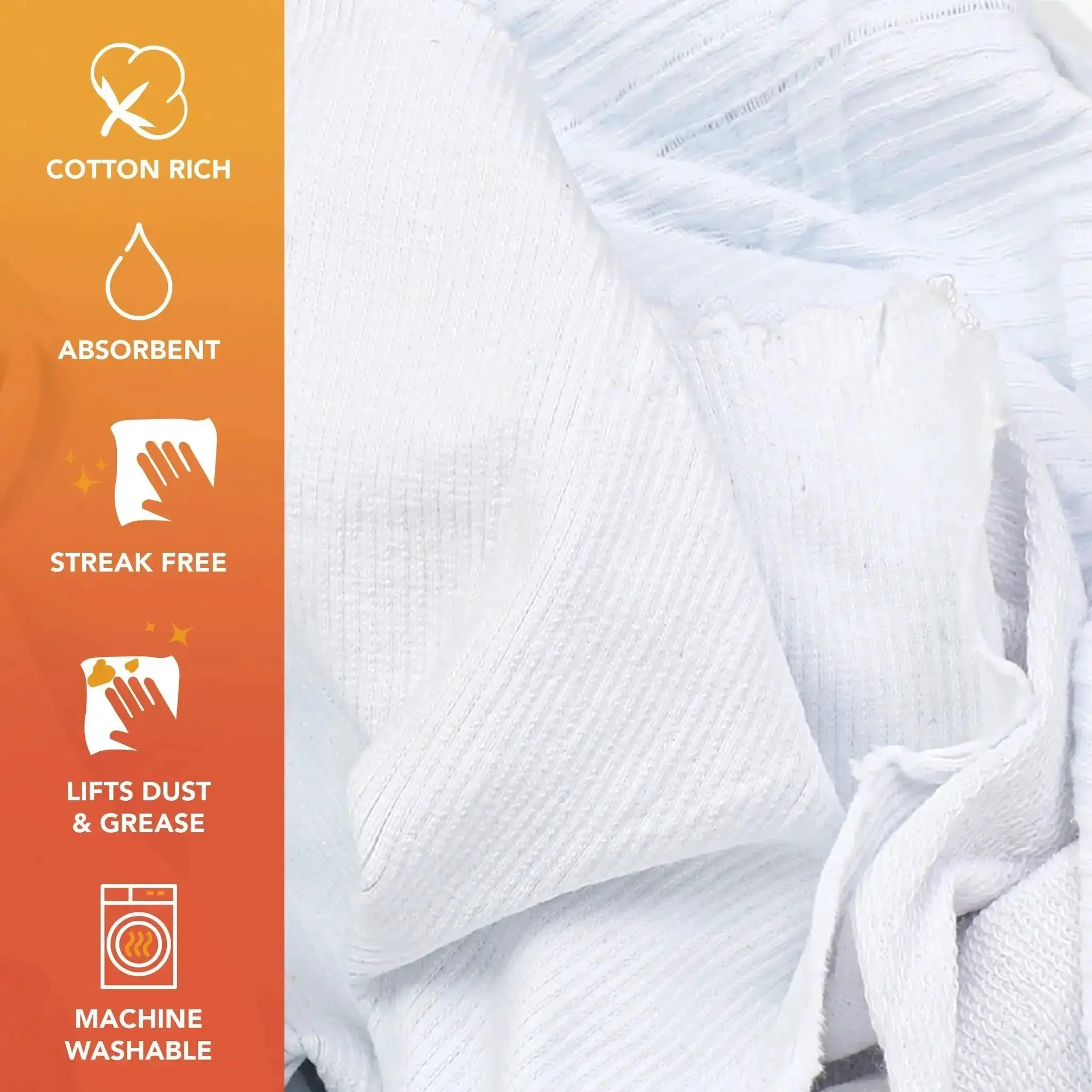 Bulk Cotton T Shirt Rags 5 Lb Box For Auto Shop Cleaning Low Lint Wiping Cloths For Paint Grease Stain Removal Absorbent Machine Washable Towels For Home Garage And Workshop - Image 8