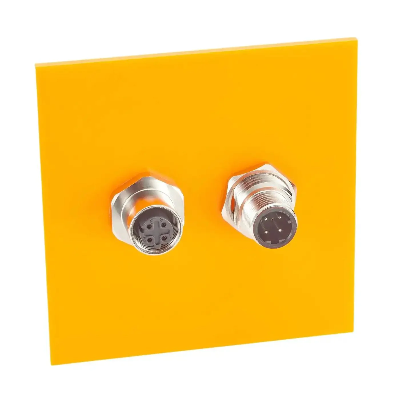 Bulkhead M12 D Code 4 Pin Male To Female Connector IP67 Shielded Wall Pass Thru Panel Mount Socket For Ethernet Cat5 EtherCAT PLC Sensor 2 Pack Industrial Grade Beefed Up Gold Plated Contacts Waterproof - Image 4