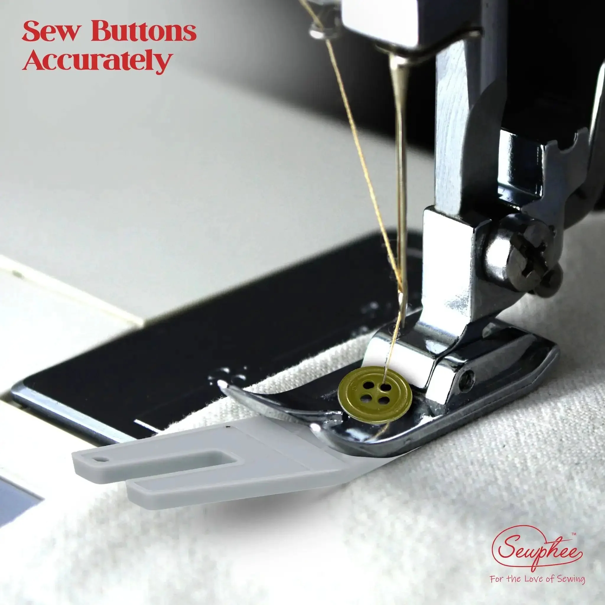 Bulky Fabric Hump Jumper Sewing Tool For Buttons And Denim Hemming Keeps Stitches On Point With Adjustable One Eighth Inch Height Two Heights For Smooth Seams No More Skipped Stitches Fits Most Sewing Machines - Image 2