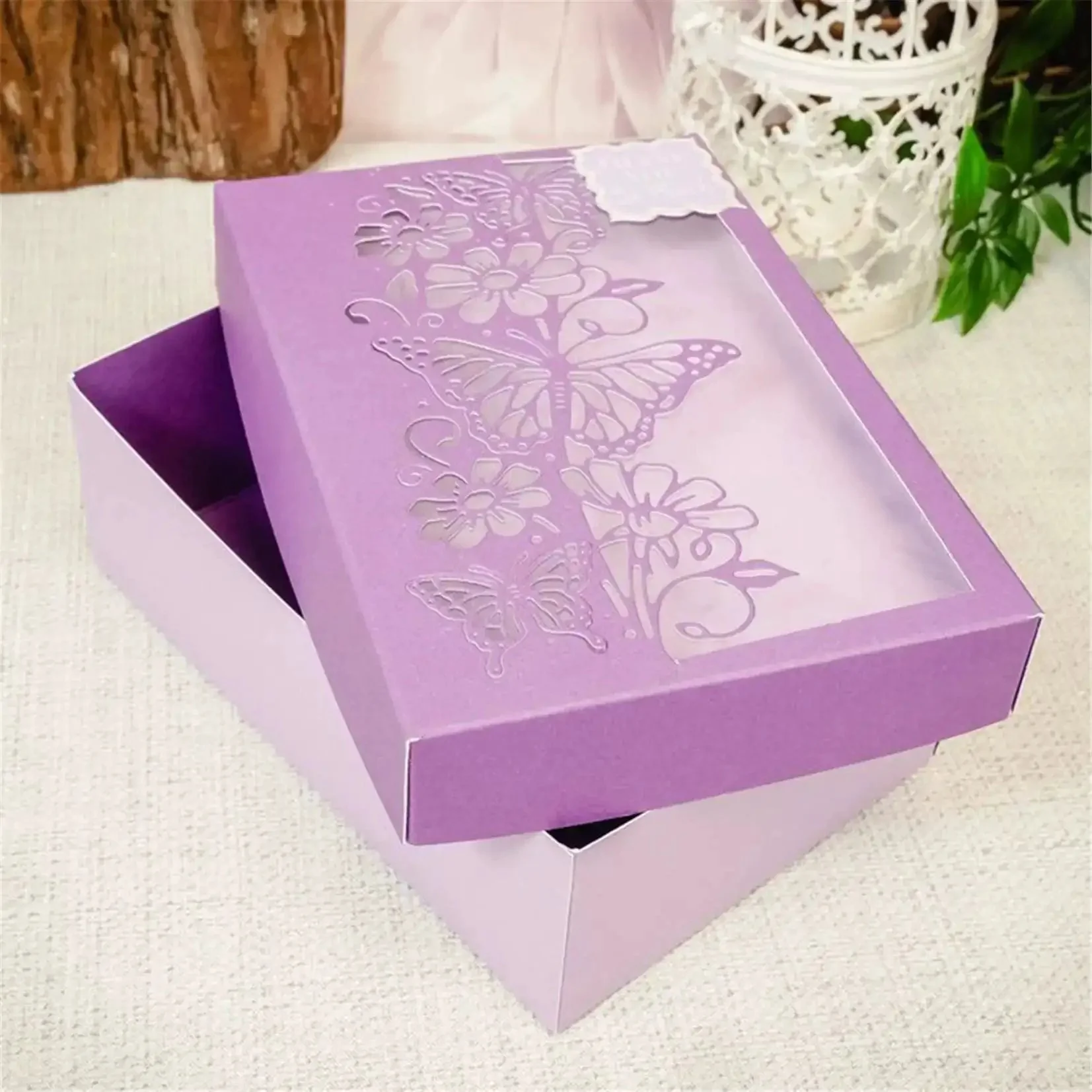 Butterfly Flower Scrapbooking Die Cuts For Card Making And DIY Album Decor Christmas Metal Cutting Dies Paper Craft Punch Template Background Embossing Stencil Set 7.8x15.8cm - Image 2