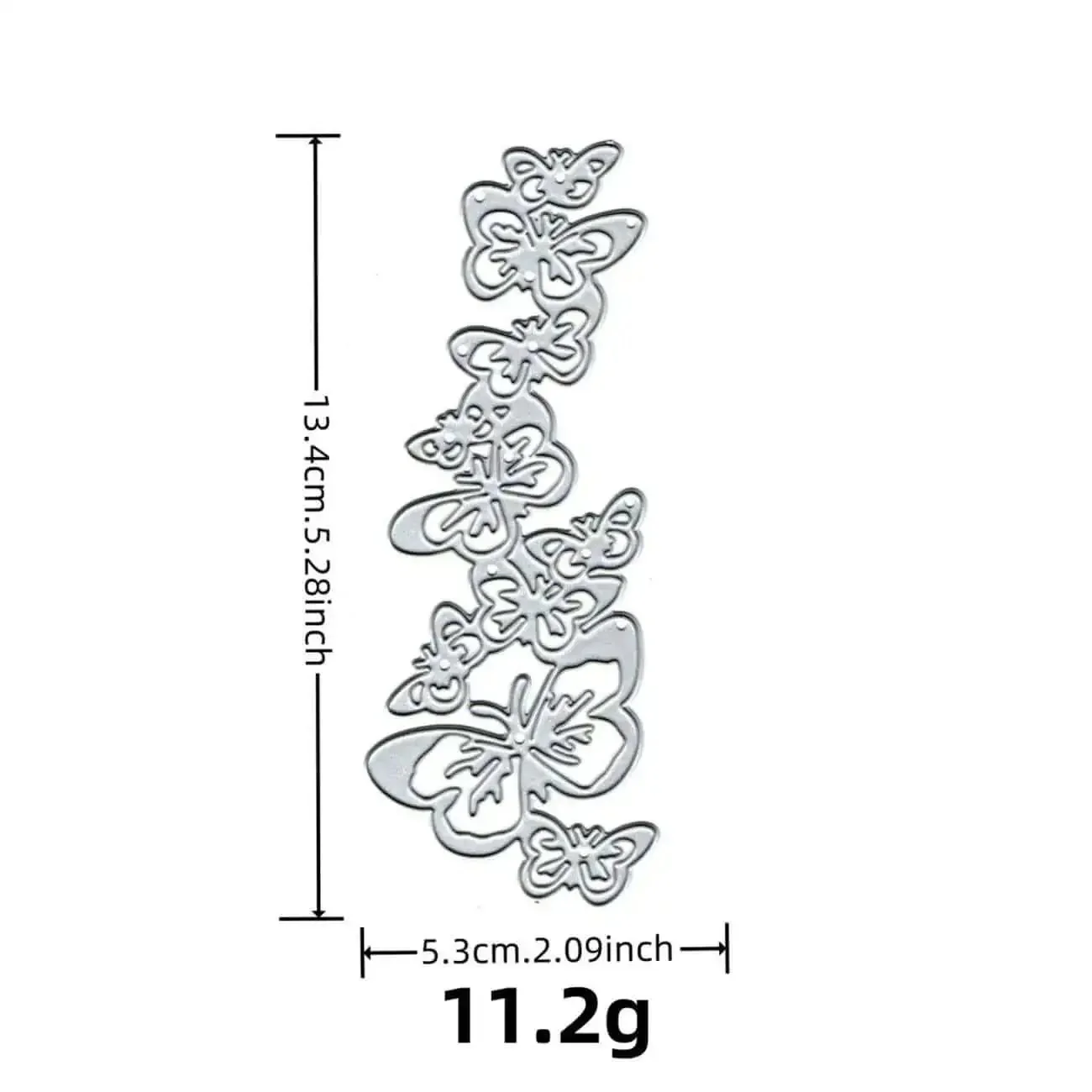 Butterfly String Dies For Card Making And Scrapbooking Dope Hollow Frame Metal Dies Embossing Tool DIY Punch Template For Paper Albums And Decor Four Piece Set Measuring 13.4 By 5.3 Cm - Image 2