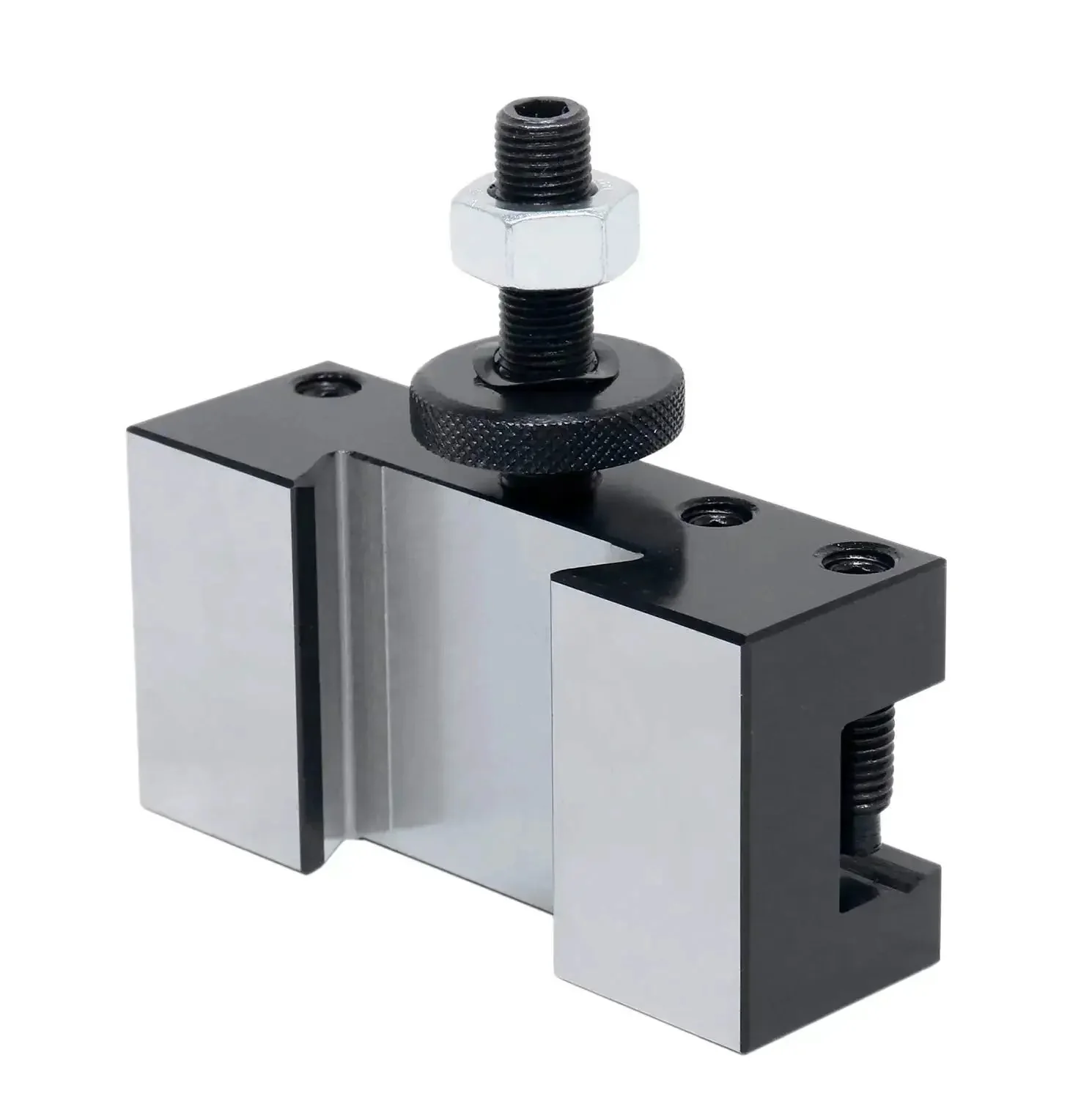 BXA Style 2 Extra Large Quick Change Tool Holder For Three Quarter Inch Turning Tools, Boring And Facing, Lathe Post Adapter For 10 To 15 Inch Swing, Steel Construction, Precise Fit - Image 2