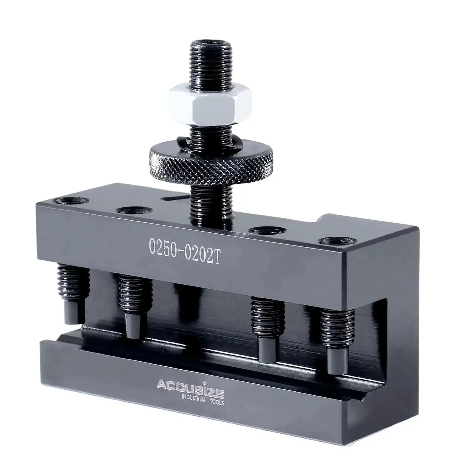 BXA Style 2 Extra Large Quick Change Tool Holder For Three Quarter Inch Turning Tools, Boring And Facing, Lathe Post Adapter For 10 To 15 Inch Swing, Steel Construction, Precise Fit - Image 8
