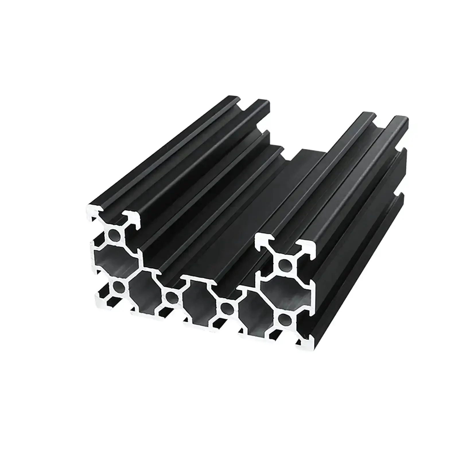 C Channel U Type 4080 Aluminum Linear Rail 39.37 Inch 1000 mm Extrusion Profile Anodized Black Guide Frame For 3D Printer CNC DIY Built Tough Projects 1 Piece