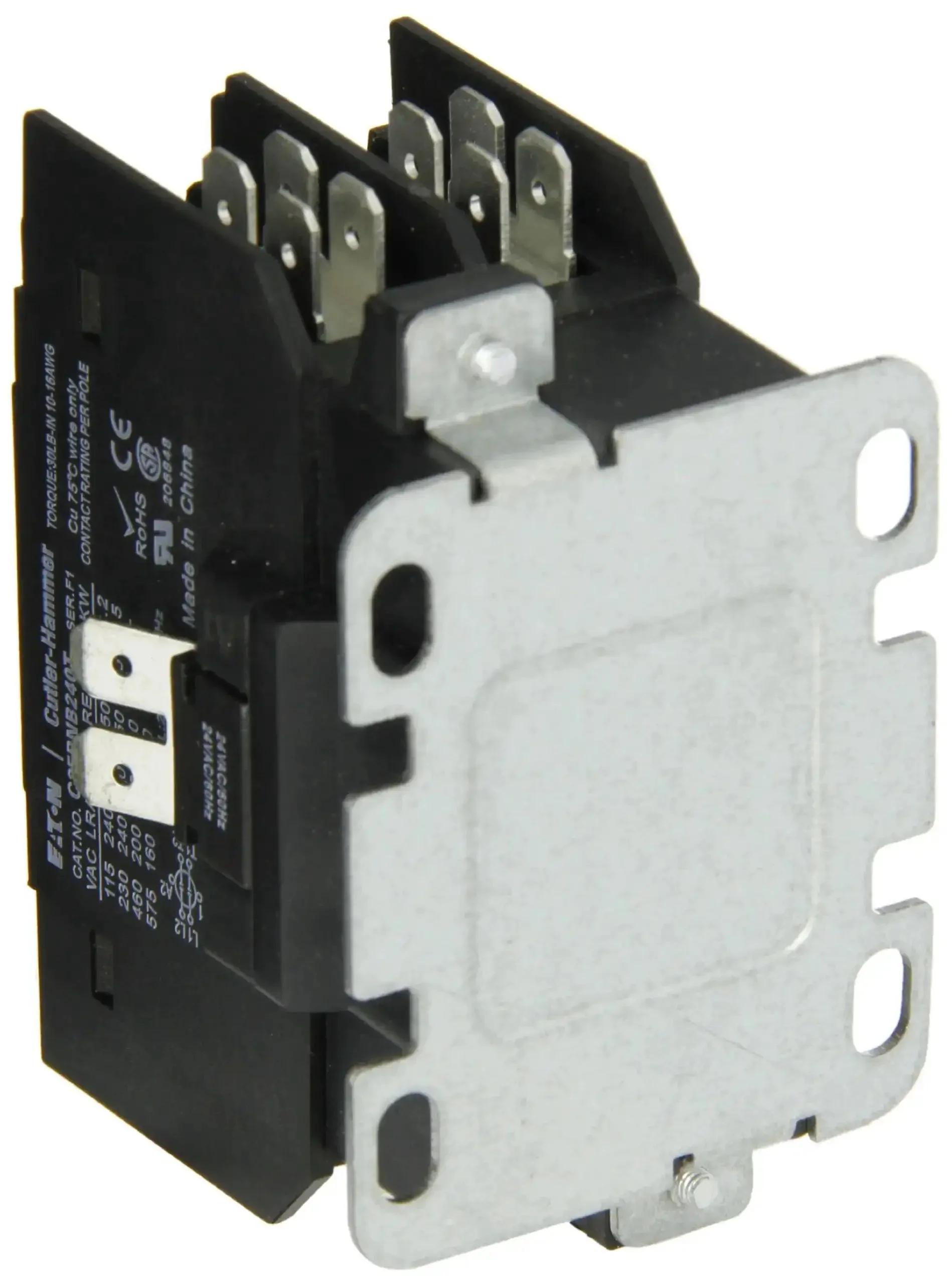 C25BNB240T Compact Definite Purpose Contactor With 40A Inductive Rating, 2 Poles, 24V AC Coil, 3 HP At 120V And 7.5 HP At 230V, Heavy Duty Industrial Controller For Motors, Fans, Compressors, Easy Install And Reliable Operation - Image 2