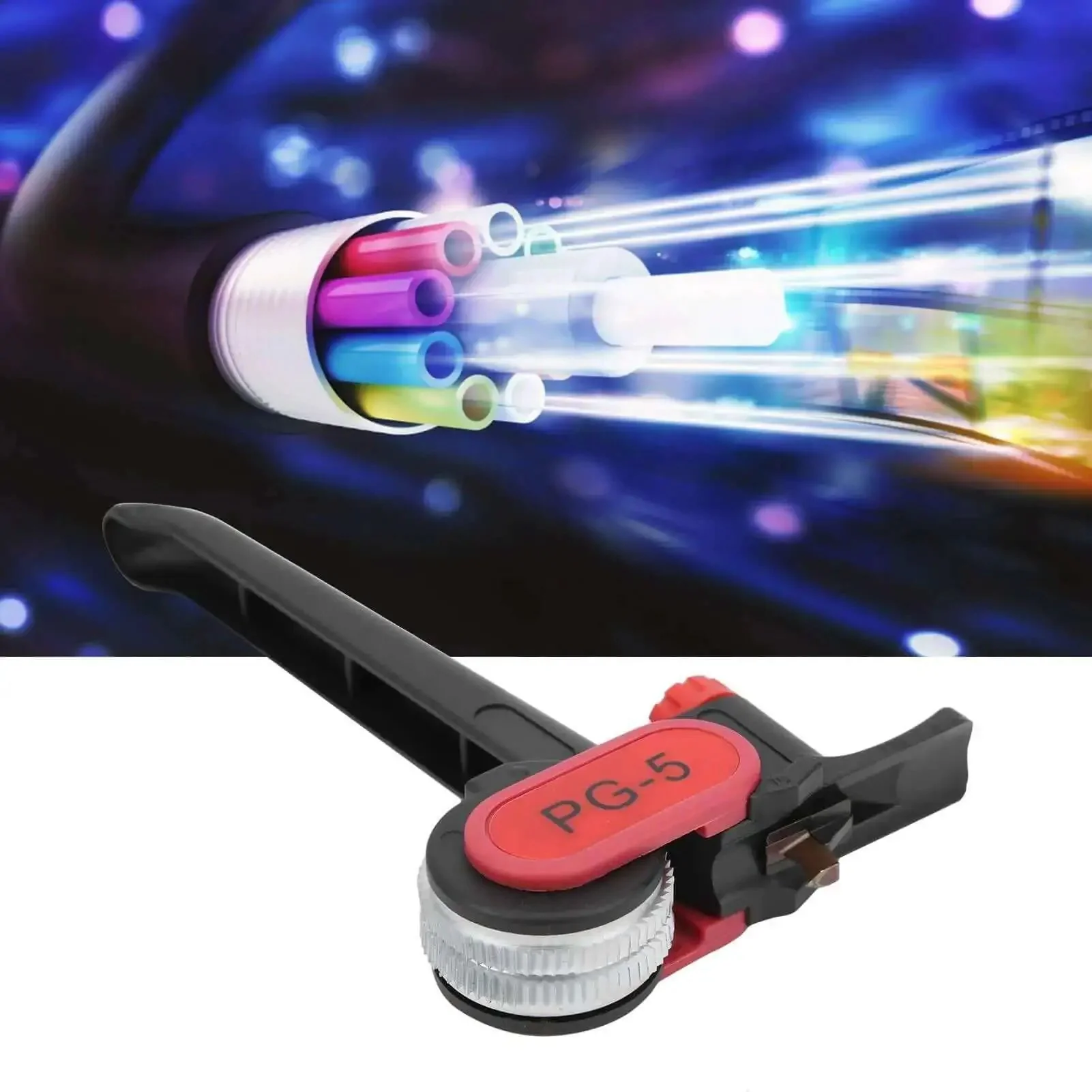 Cable Stripper Cutter With 5mm Adjustable Depth And Replaceable Blades 25mm Wire Stripping Tool For Clean Insulation Removal Featuring Finger Grip And Rolling Gear For Easy One Hand Operation - Image 7