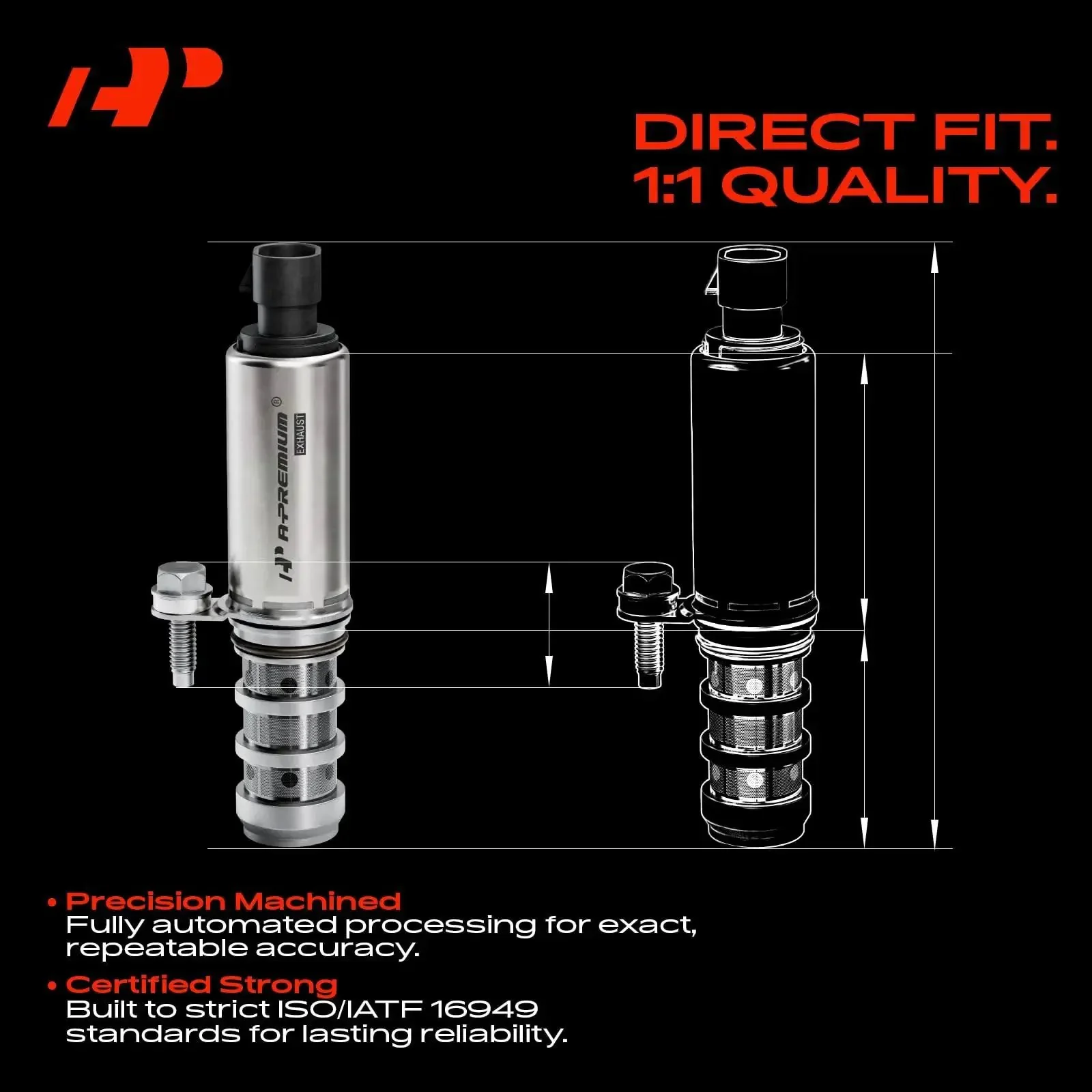 Camshaft Position Actuator Solenoid Kit For VVT System Compatible With Chevy Equinox Malibu Cobalt HHR Terrain Captiva Sport Orlando Saturn And Buick GMC Models 2.0L 2.2L 2.4L Engines Replaces 12655421 12655420 - Image 7