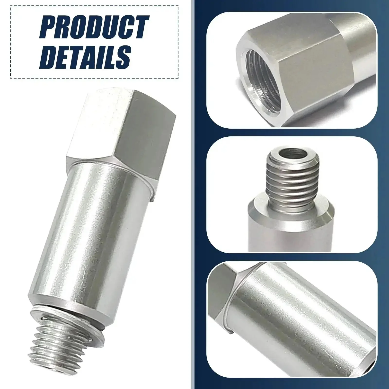 Car Cooling Water Temperature Adapter From M12x1.5 Male To 3/8 NPT Female, Alloy Extension With Gasket, External Thread To Internal Thread, Universal For Cars And LS Engine Swaps, Plug And Play Upgrade - Image 5