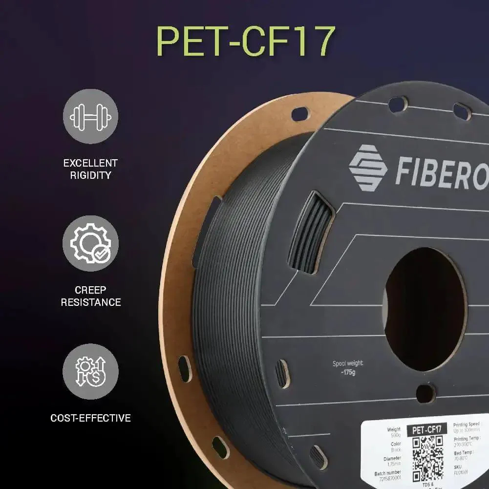 Carbon Fiber Reinforced PET 3D Printing Filament 1.75mm 0.5kg Black PET-CF17 High Stiffness For Jigs And Fixtures Fast Printing Excellent Printability Wide Printer Compatibility For Strong Durable Parts - Image 5