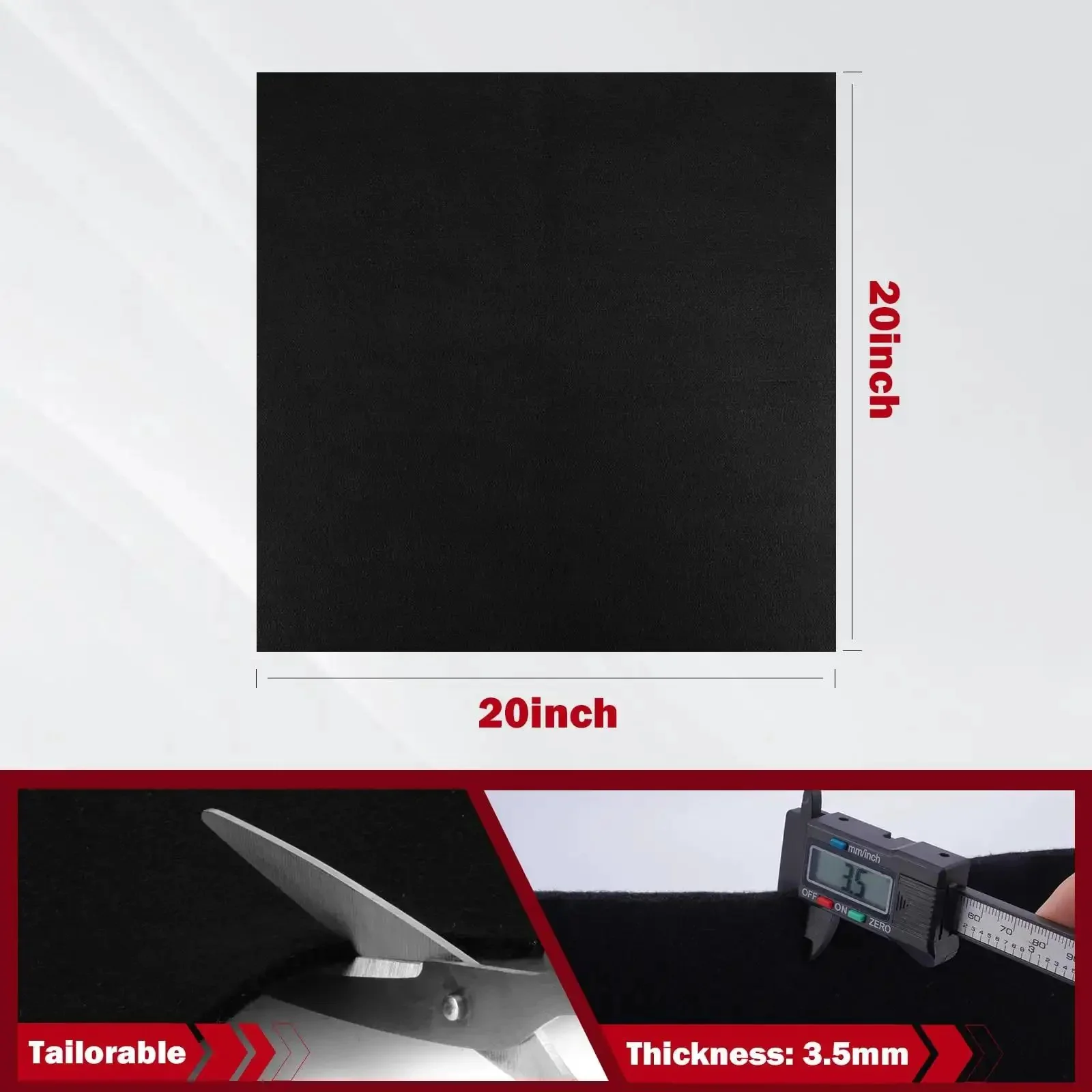 Carbon Fiber Welding Blanket Heat Shield 1800F Fireproof 20-Inch By 20-Inch Heavy Duty Heat Resistant Fabric For Grill Stove Pit Welding Brazing Plumbing Insulation Pad - Image 7