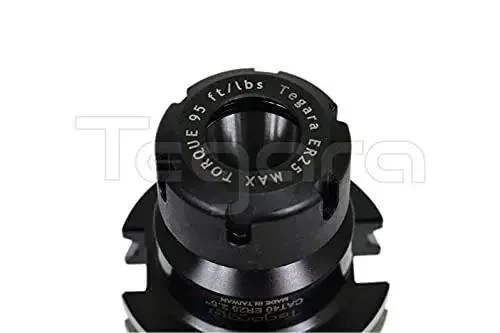 CAT40 ER25 2.5 Inch Projection Collet Chuck Tool Holder Set Of 4, 5/8x11 UNC Drawbar, Nut Diameter 1.65 Inch, 95 Ft-Lb Max Torque, TIR 0.0001 Inch, Balanced To G2.5 For 20,000 RPM - Image 8