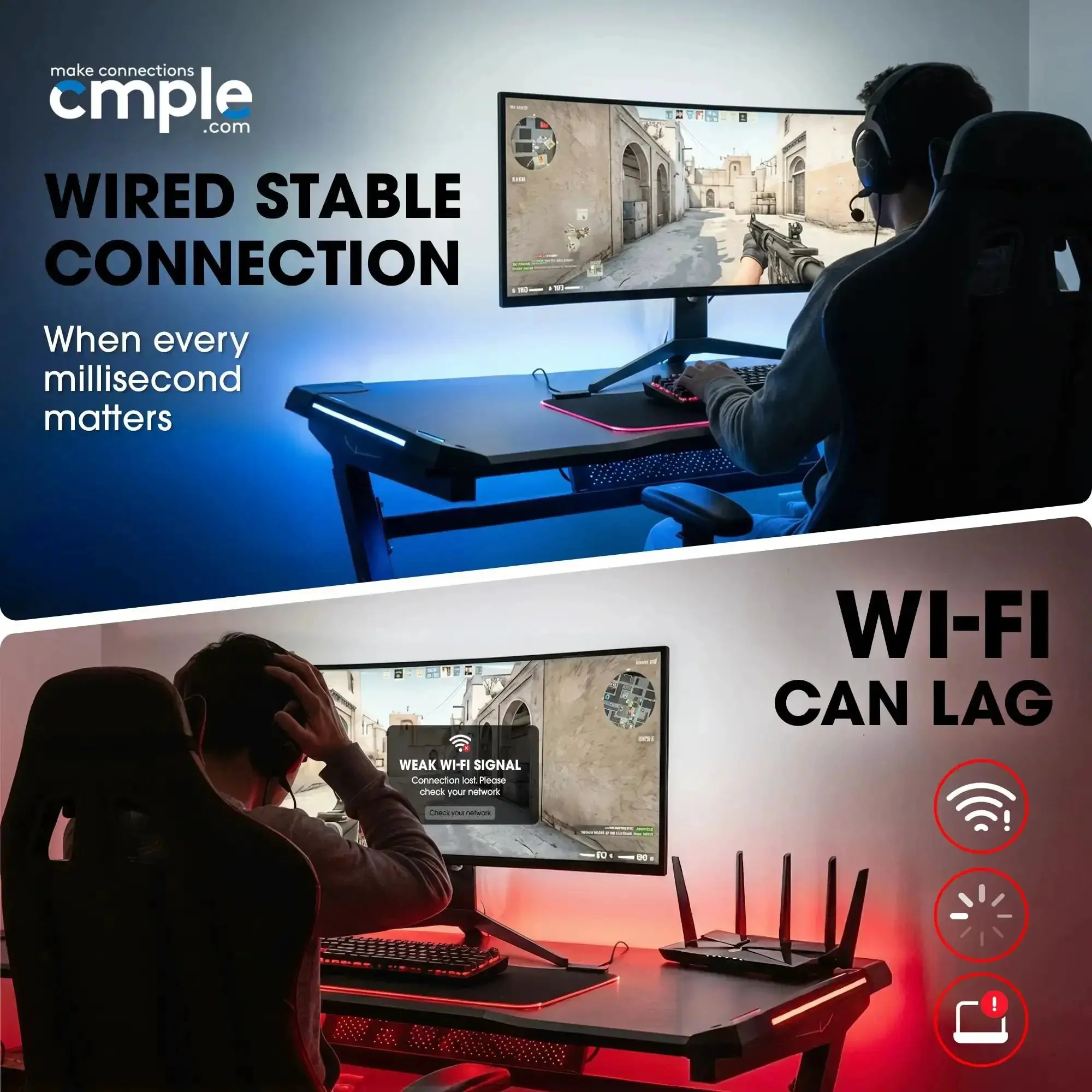 Cat6 Ethernet Cable 1000ft Bulk LAN Wire 23AWG UTP CMR Riser 10Gbps 550MHz Pull Box Black Ideal For Home Office Routers Printers IP Cameras Gaming Consoles And More - Image 2