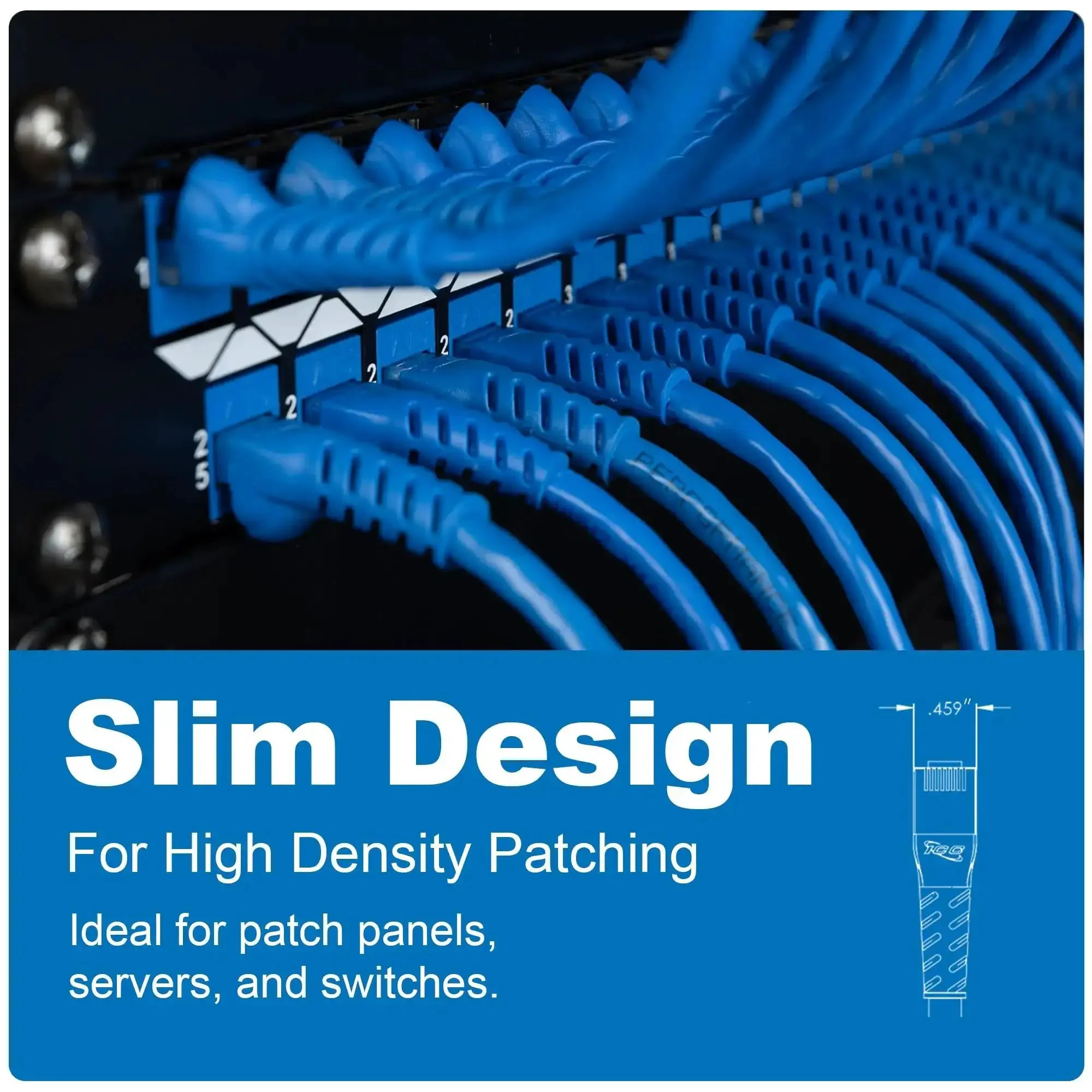 Cat6 Ethernet Patch Cable 10 Ft Green 5 Pack Snagless UTP 24 AWG PoE Plus Plus NEC Compliant UL Listed Patch Panel To Network Switch For Data Center Office And Home Gig Ready - Image 4