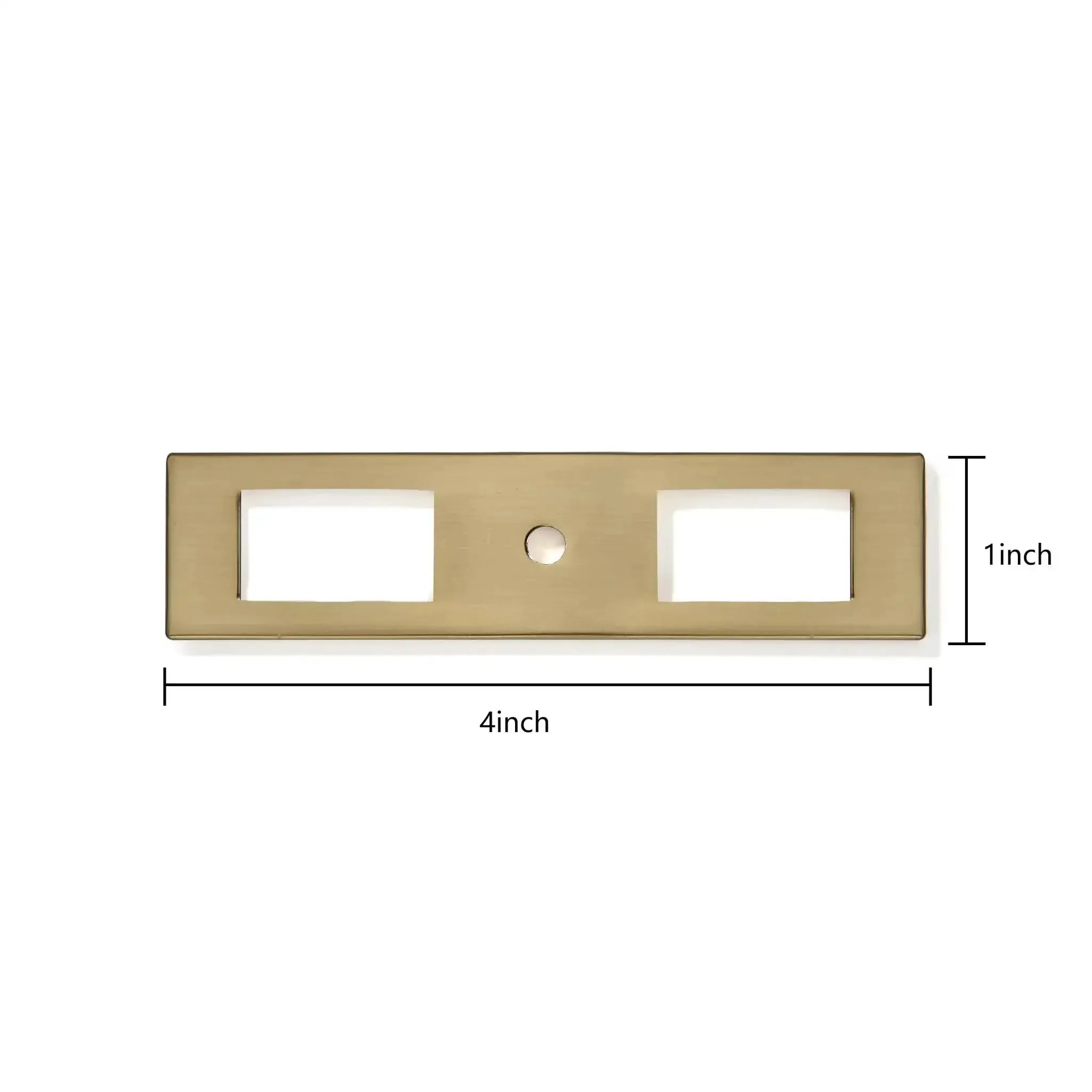 Champagne Bronze 4 Inch Cabinet Knob Pulls 5 Pack Back Panel Solid Backplate For Kitchen Bathroom And Furniture Pull Handles For Cabinets And Drawers Now - Image 2