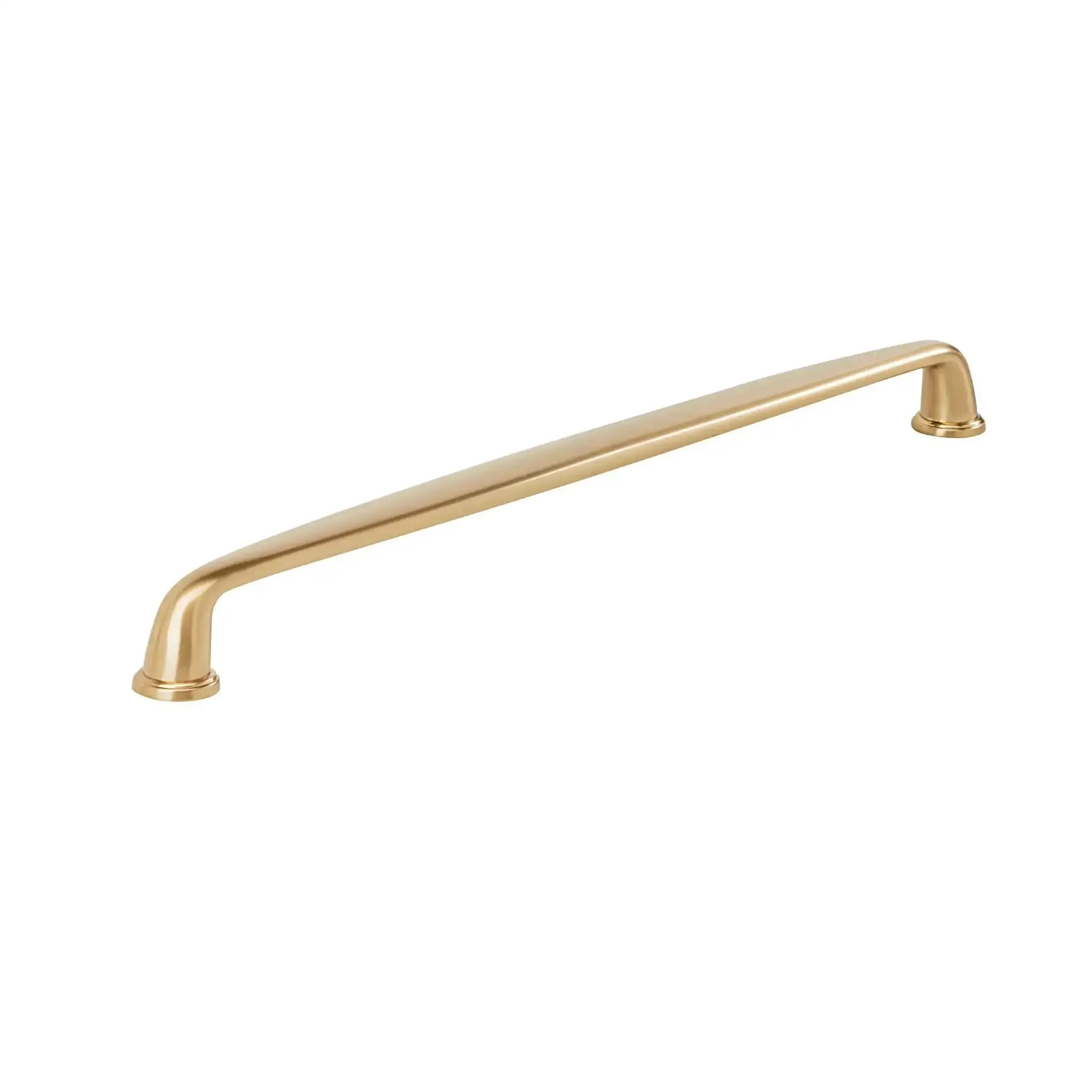 Champagne Bronze Appliance Pull For Large Paneled Cabinets, 18 Inch Center To Center Cabinet Handle, Heavy Duty Kane Style, Transitional Furniture Hardware, Nearly 19 And A Quarter Inch Overall Length, Beefy Yet Sleek And Easy Install