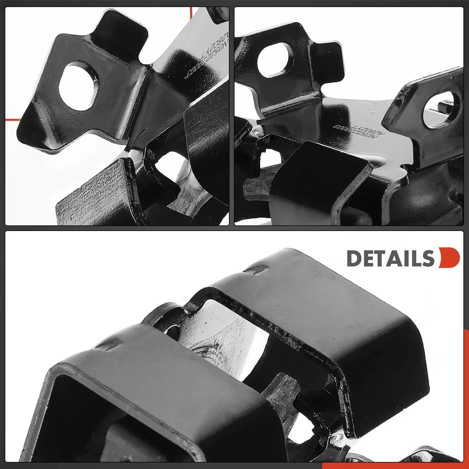 Chevrolet Blazer S10 GMC Jimmy Sonoma Isuzu Hombre Oldsmobile Bravada Two Piece Front Left And Right Engine Mounts V6 4.3L Replacement Direct Fit Heavy Duty Auto Parts For 1996 To 2005 1996 To 2004 1997 To 2000 1996 To 2001 - Image 3