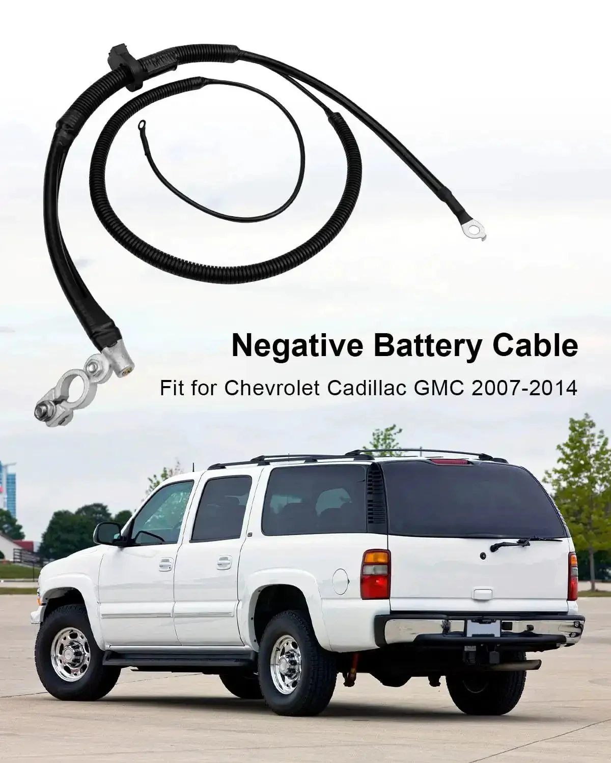 Chevrolet Cadillac GMC Negative Battery Cable For 2007 Through 2014 Escalade Suburban Tahoe Avalanche Silverado Sierra Replacement 22846471 20967455 Durable Easy Install Ready To Go - Image 6