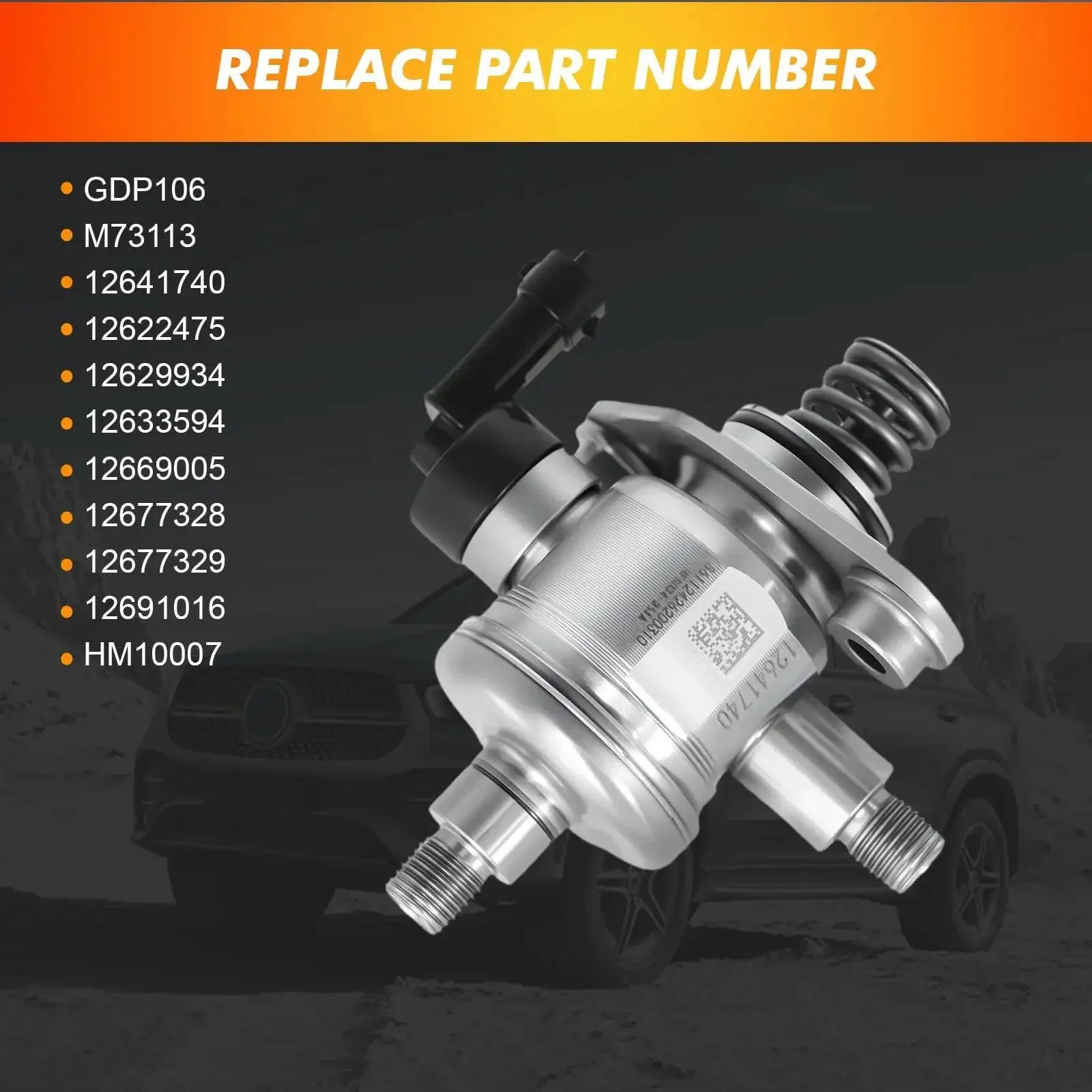 Chevrolet High Pressure Fuel Pump Replacement For 3.0L 3.6L V6 Engines Fits Equinox, Traverse, Impala, Camaro, CTS, XTS 2010 2021 And More OE Numbers 12622475 12641740 12629934 12669005 - Image 6