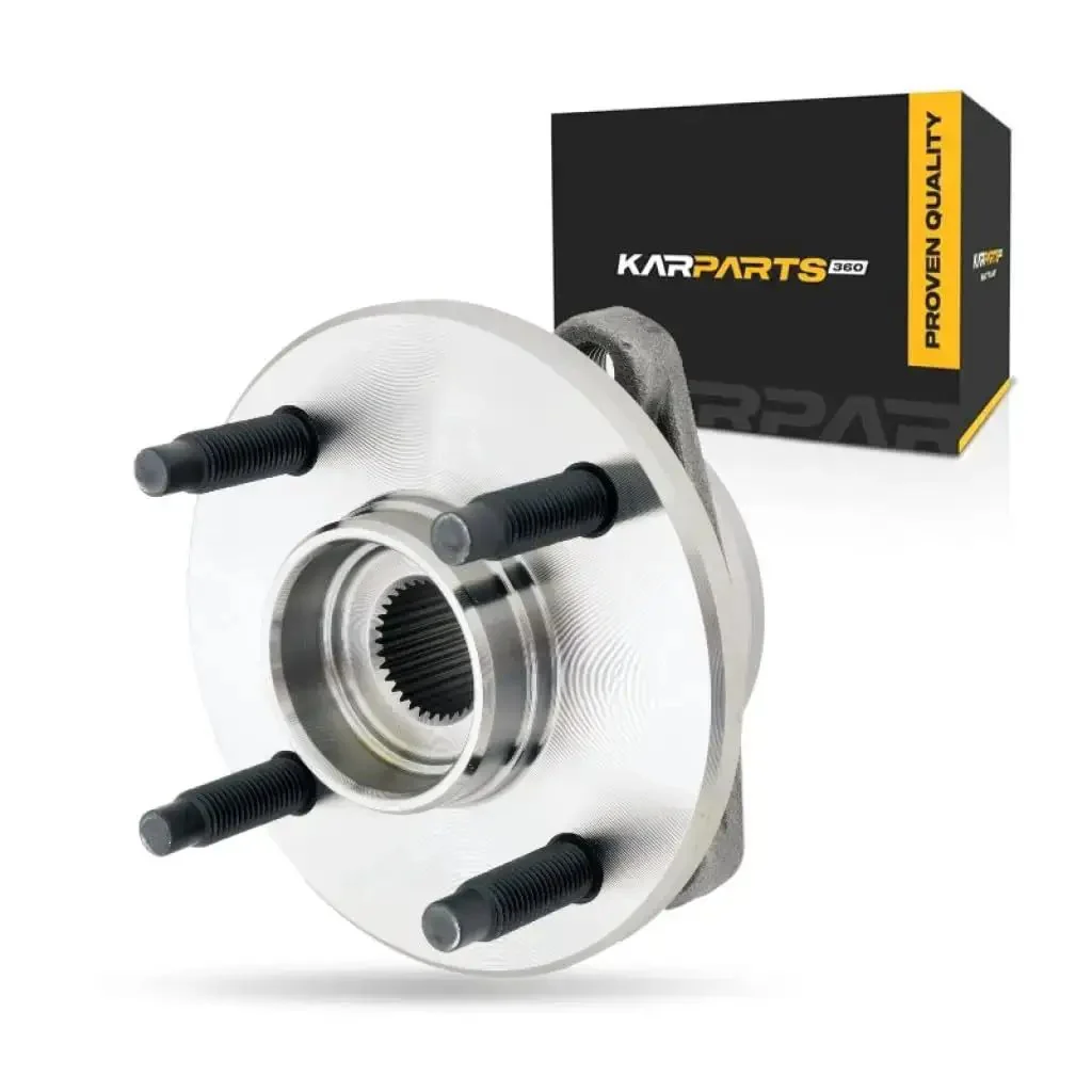 Chevy Cobalt Front Wheel Hub Assembly Replacement 2005 2006 2007 2008 2009 2010 Driver Or Passenger Side Ball Bearing 33 Spline 4 Studs 4 By 3.94 Inch Bolt Pattern Single Piece Direct Fit