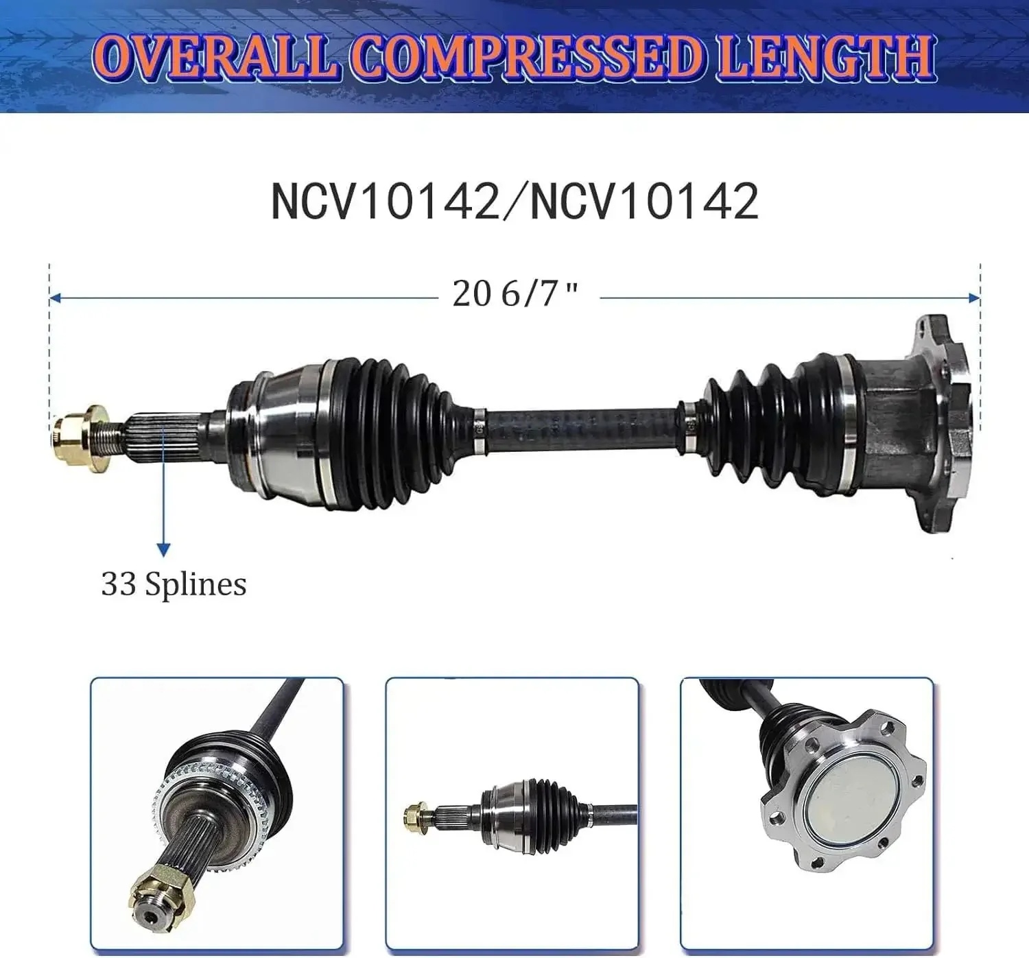 Chevy Silverado 1500 Front CV Axle Pair Left And Right Driver Passenger Side For 1999 Through 2007 Silverado 1500 And Classic 4.3L 4.8L 5.3L 6.0L Shaft Assembly Built For Tough Everyday Haul And Heavy Duty Performance - Image 2