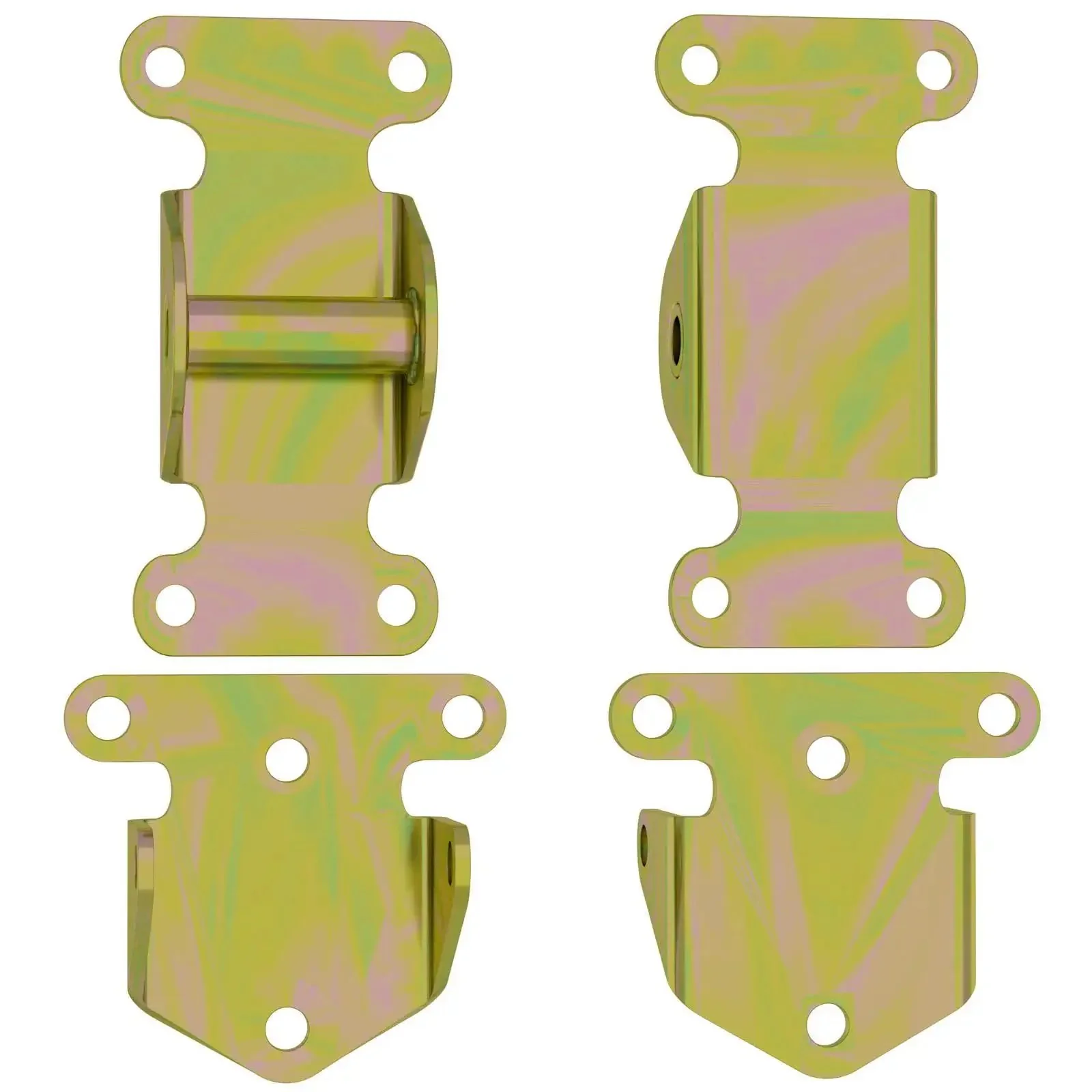 Chevy V8 Solid Steel Frame And Motor Mount Kit For SBC And BBC Engines Beefy Frame Mounts And Heavy Duty Motor Mounts For Small Block 283 327 350 400 And Big Block Chevy Off Road Racing - Image 2