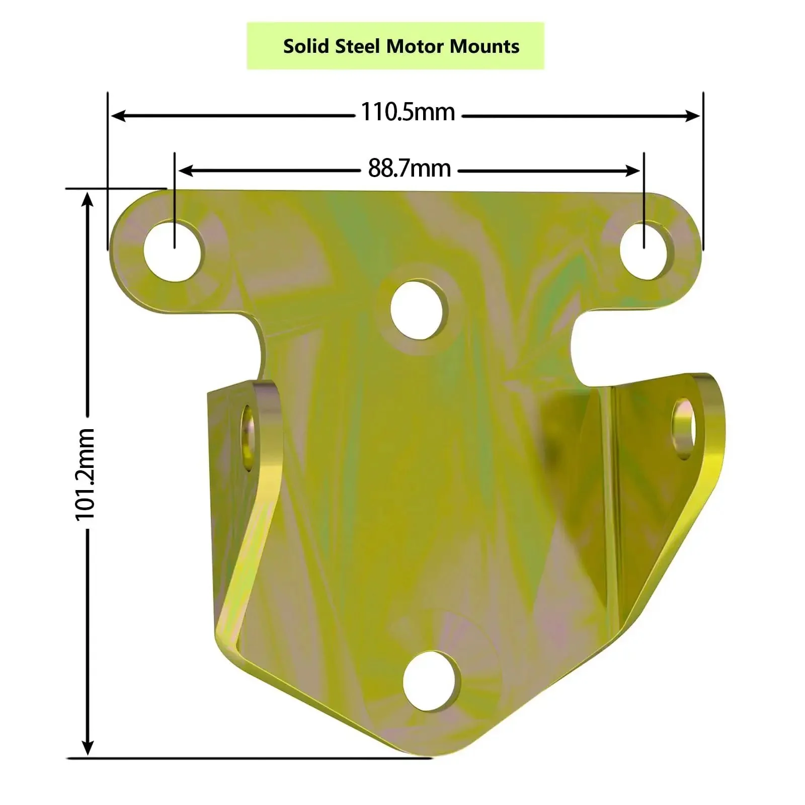 Chevy V8 Solid Steel Frame And Motor Mount Kit For SBC And BBC Engines Beefy Frame Mounts And Heavy Duty Motor Mounts For Small Block 283 327 350 400 And Big Block Chevy Off Road Racing - Image 5