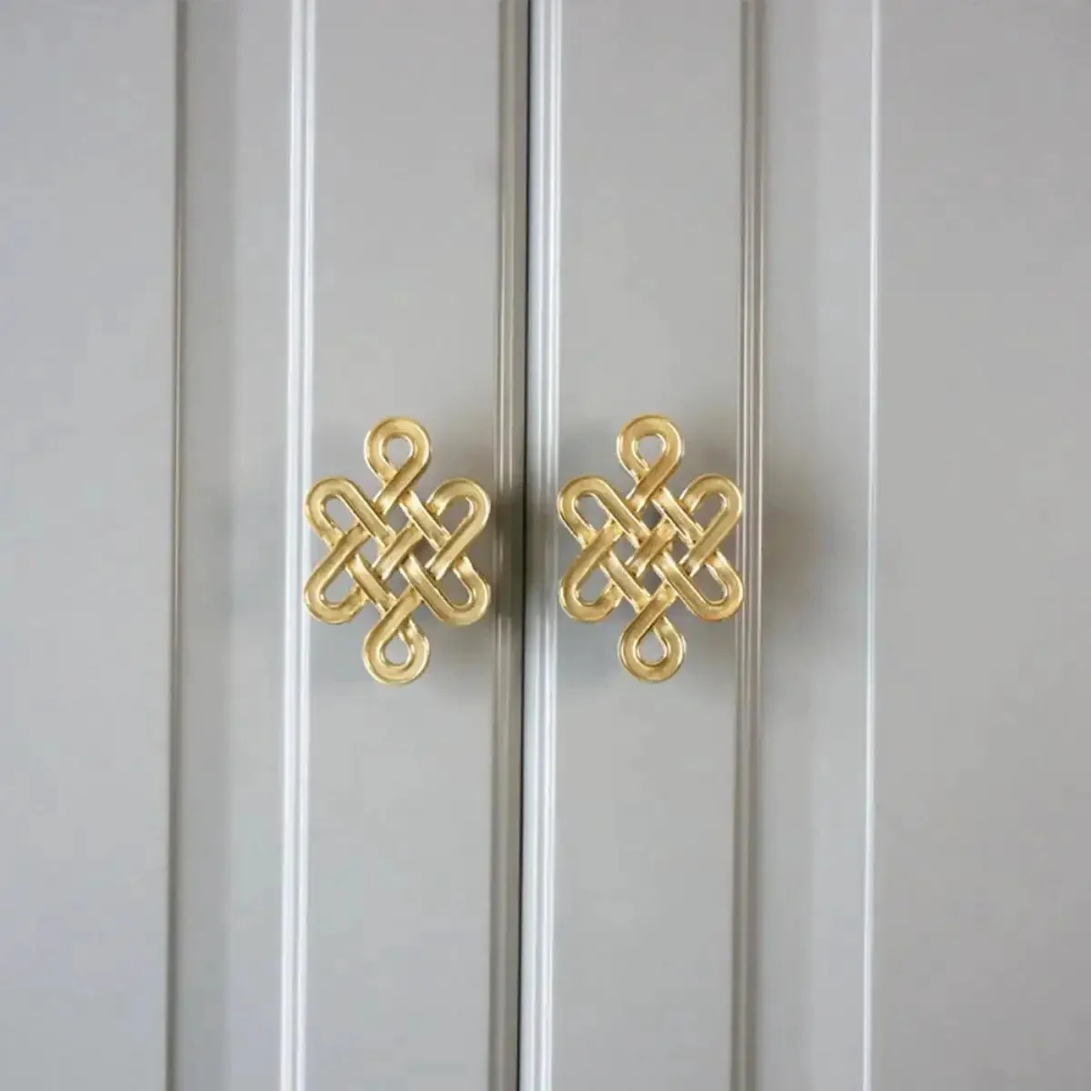 Chinese Knot Cabinet Pull Handle With Single Hole Design For Wardrobes Cabinets And Dressers Easy Install Furniture Hardware Replacement Durable Knob For Modern Kitchen And Home Decor - Image 6