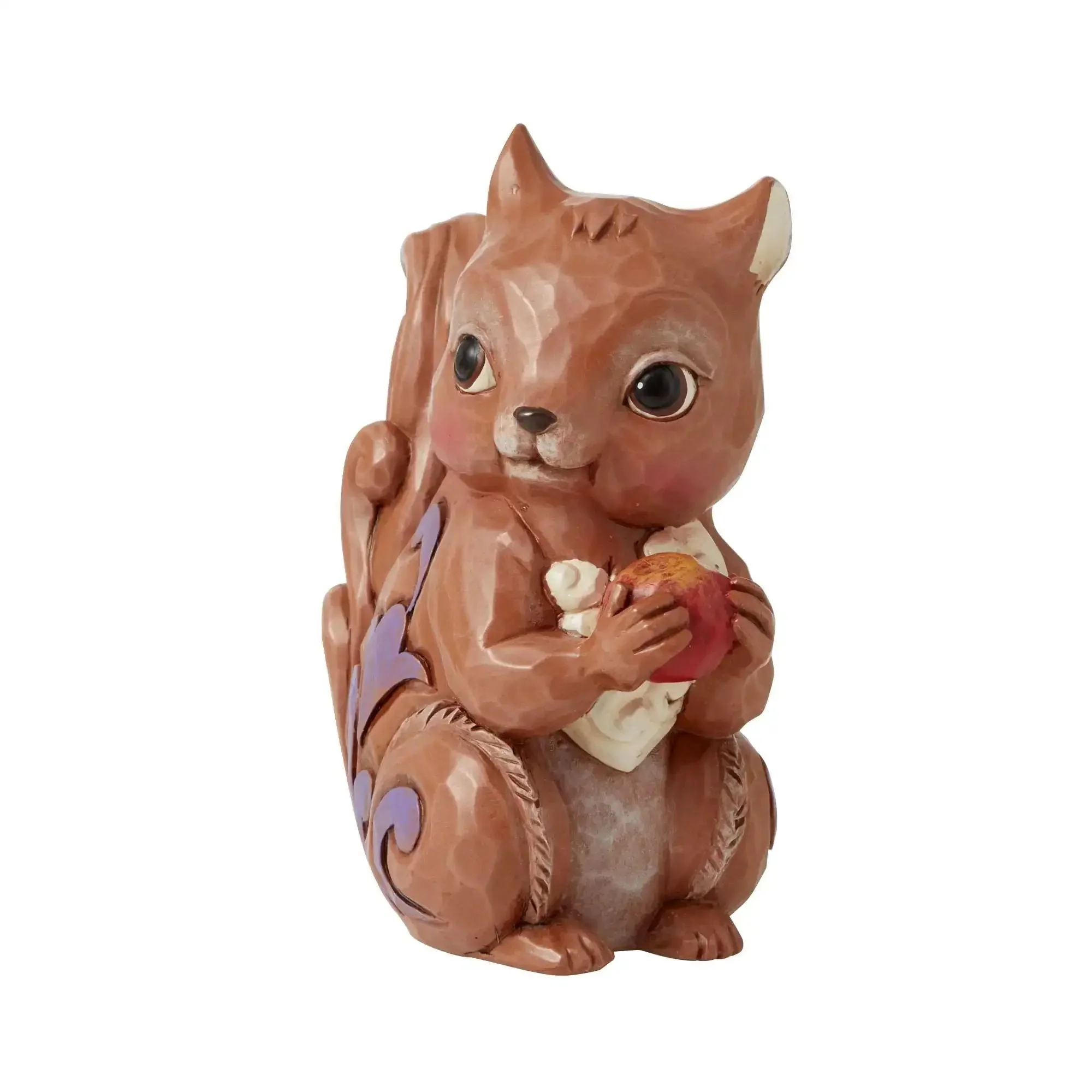Chipmunk Holding a Nut Mini Figurine From Jim Shore Heartwood Creek Folk Art Collection Handcrafted Multicolor 3.75 Inch Cute Nut Cracking Critter Ornament For Shelf Display And Collecting - Image 5