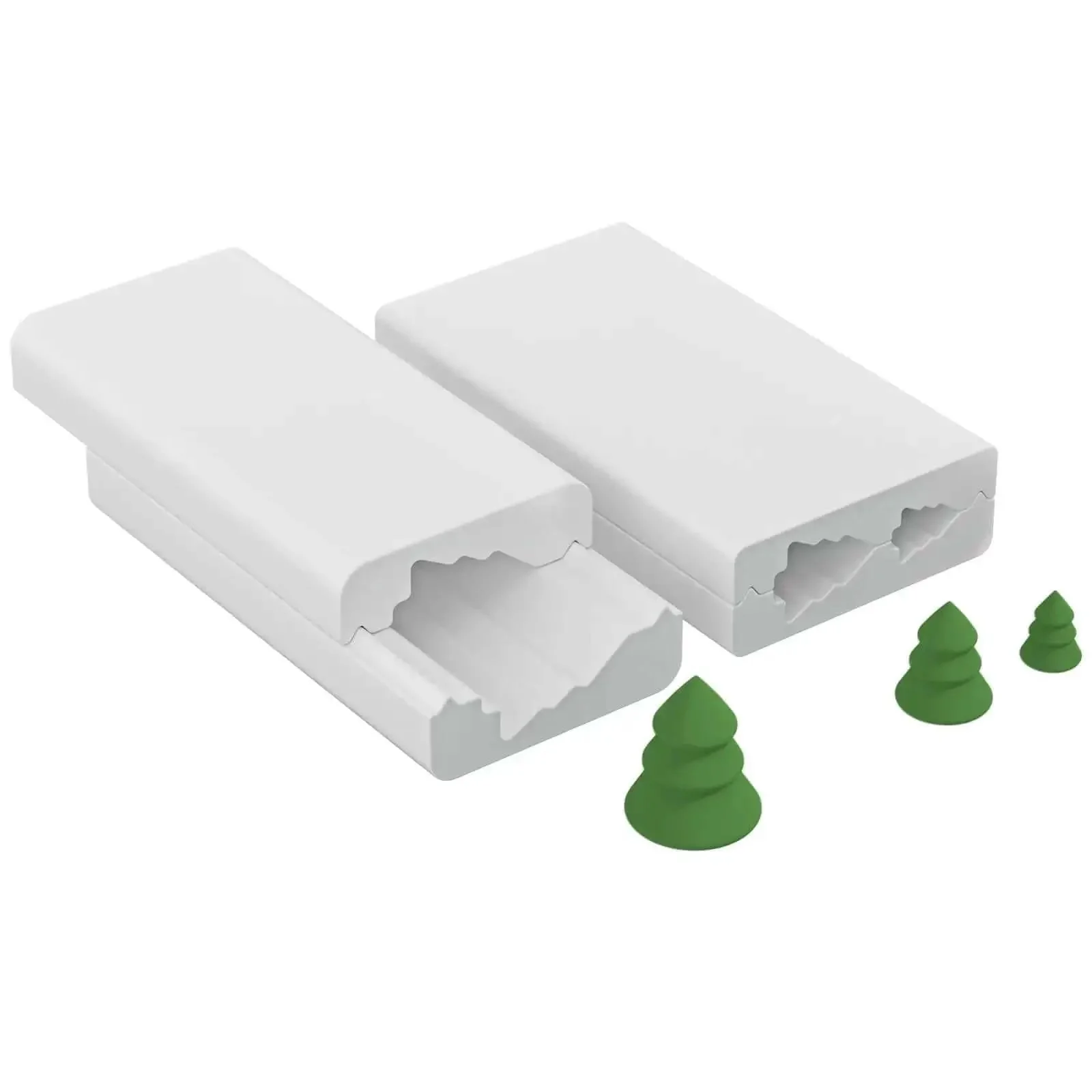 Christmas Tree Polymer Clay Bead Roller Set With 2 Rolls For Modeling Clay, A Handy Bead Roller For Creating Christmas Tree Beads In 3 Sizes, Perfect DIY Jewelry Making Tool And Holiday Craft Supply