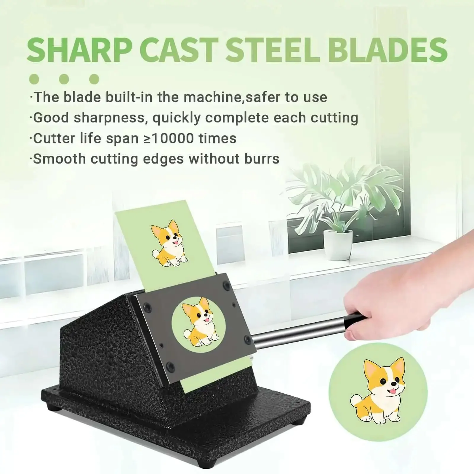 Circle Cutter For Button Making, 1.38 Inch Cutting Diameter 35mm Round Punch, DIY Die Cut Machine For 1 Inch 25mm Badges, Precise And Easy To Use Button Cutter For Fast Clean Circle Cuts - Image 5
