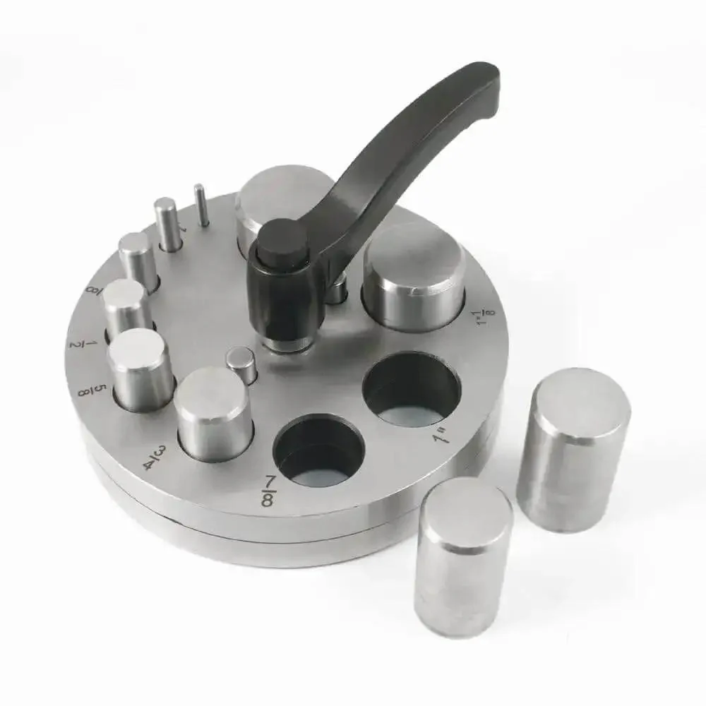 Circle Disc Cutter Kit With 10 Punches, Rubber Base, And Round Cutting Block For Jewelry Making, Cuts Up To 20 Gauge Metal, Includes Punch Sizes From 0.13 To 0.75 Inches, Easy DIY Metal Circles - Image 3