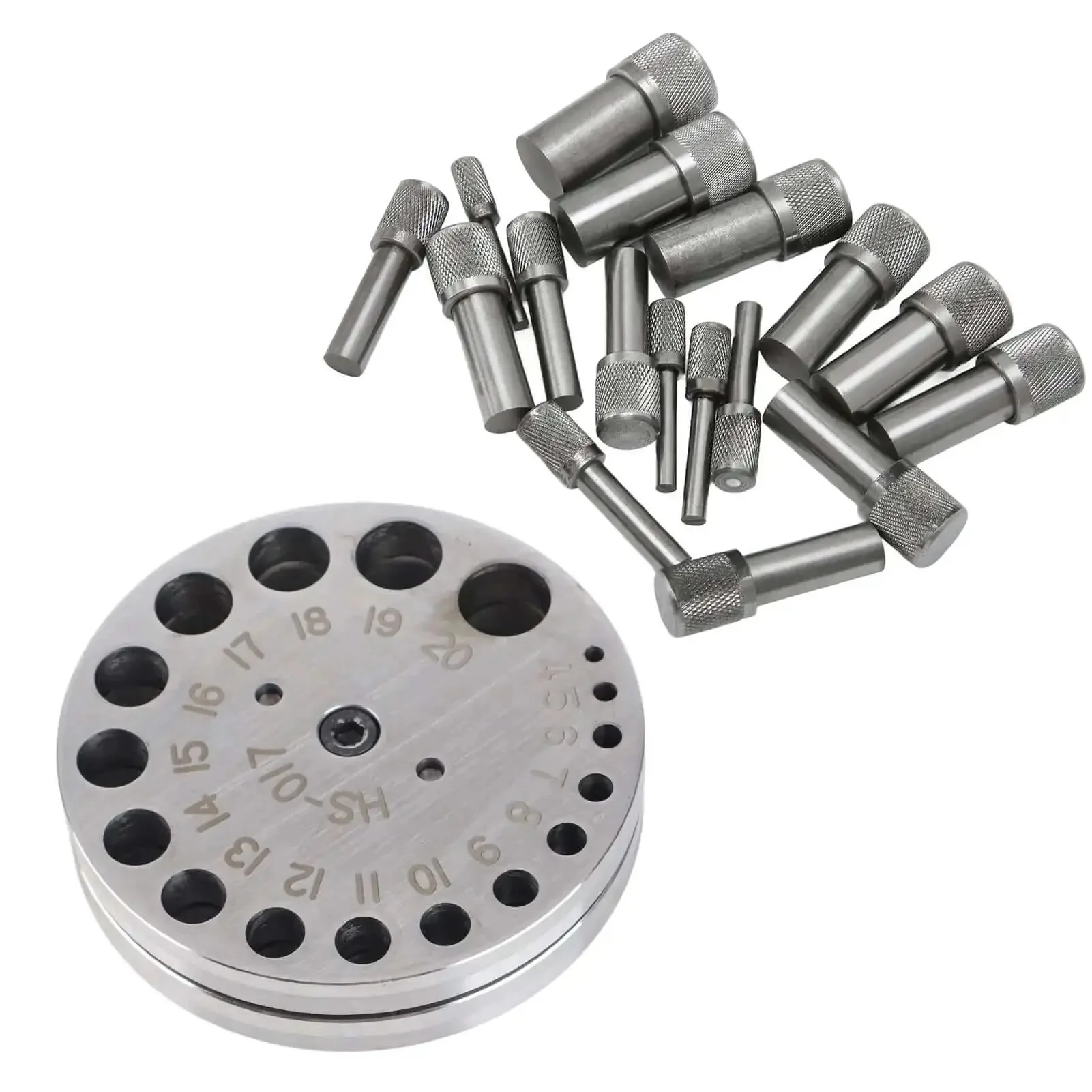 Circle Disc Cutter Set For Jewelry Making And Metal Forming, Pro Steel Punch Die Tray, Durable 45 Steel Tool For Rings, Pendants, Shims, Leather, Paper, And Crafts, Great For Hobbyists And Pros - Image 3