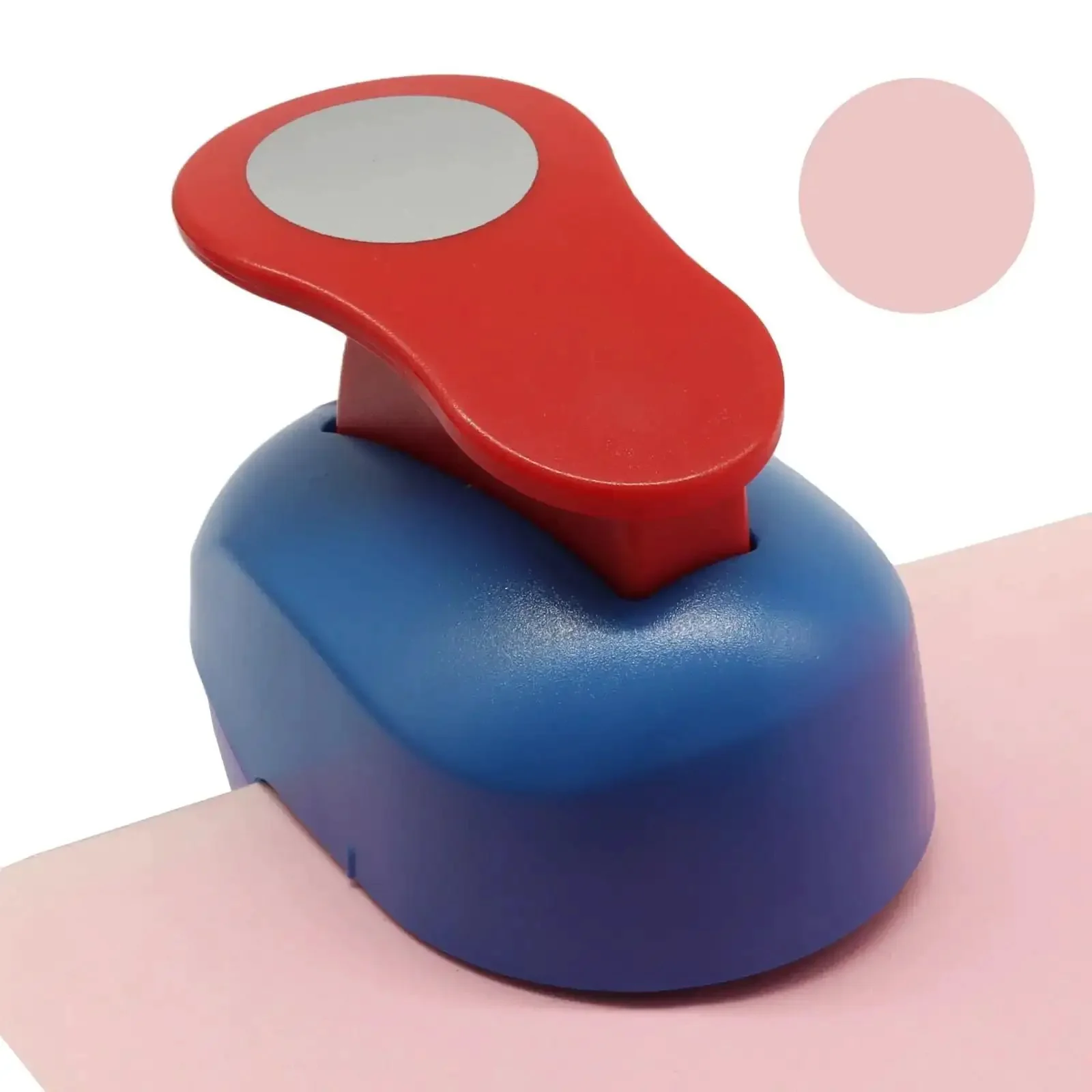Circle Hole Punch 25mm 1 Inch Paper Punch For Scrapbooking Card Making Journals Photo Albums And Office Supplies Featuring Spring Action Easy To Use Rounded Edges For Safe Quick One Hand Operation Pro Grade Craft - Image 2