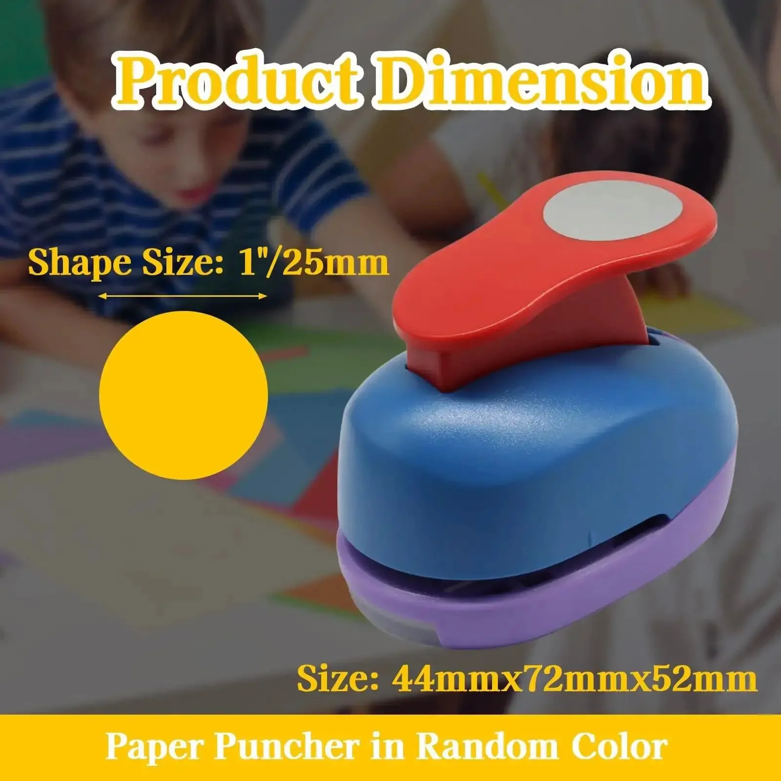 Circle Hole Punch 25mm 1 Inch Paper Punch For Scrapbooking Card Making Journals Photo Albums And Office Supplies Featuring Spring Action Easy To Use Rounded Edges For Safe Quick One Hand Operation Pro Grade Craft - Image 5