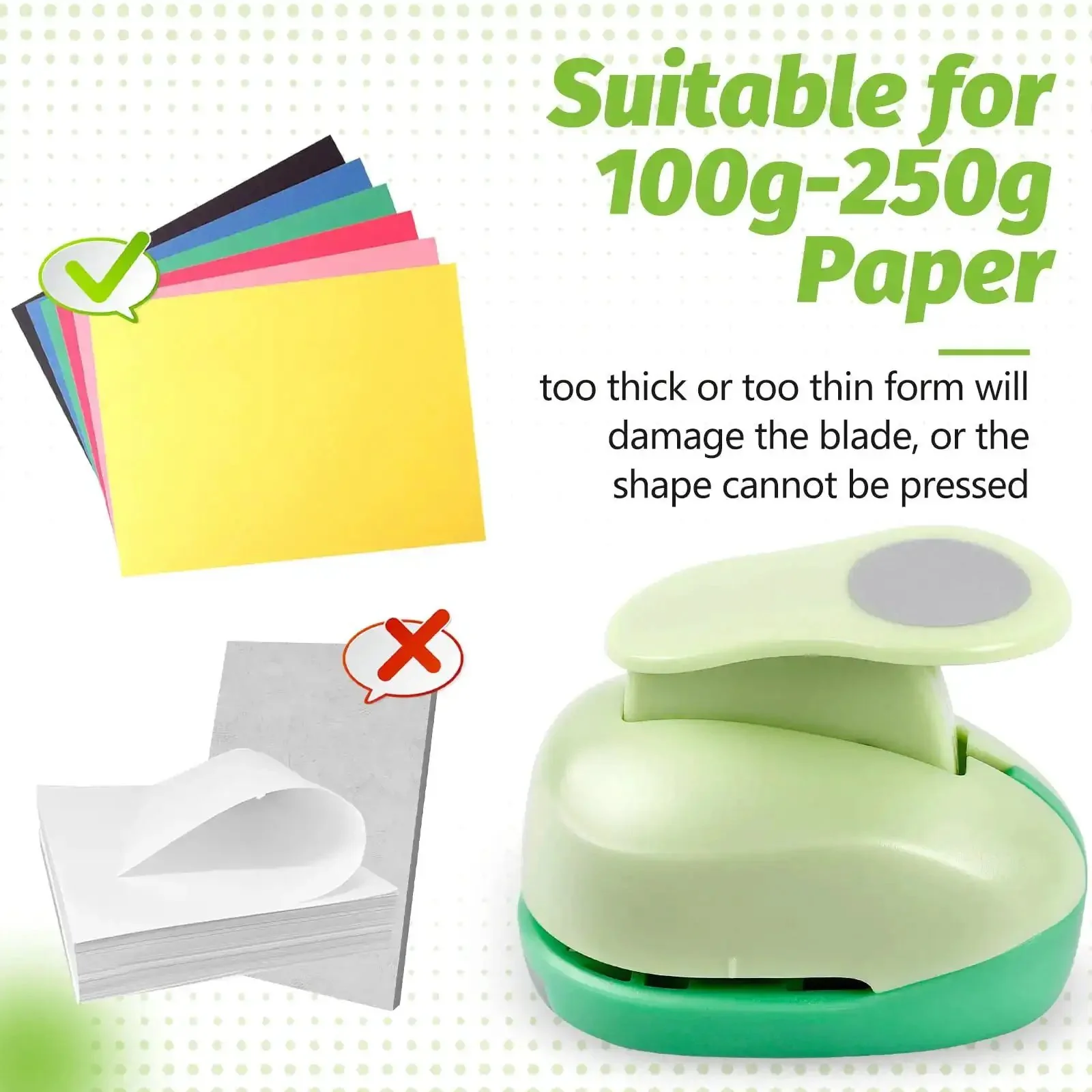 Circle Punch Set Of 3 Inches, 2 In, 1.5 In And 1 In For Crafting Scrapbooking Cards And DIY Albums Durable Zinc Alloy Round Hole Punch Circle Cutter For Precise Clean Cuts - Image 5