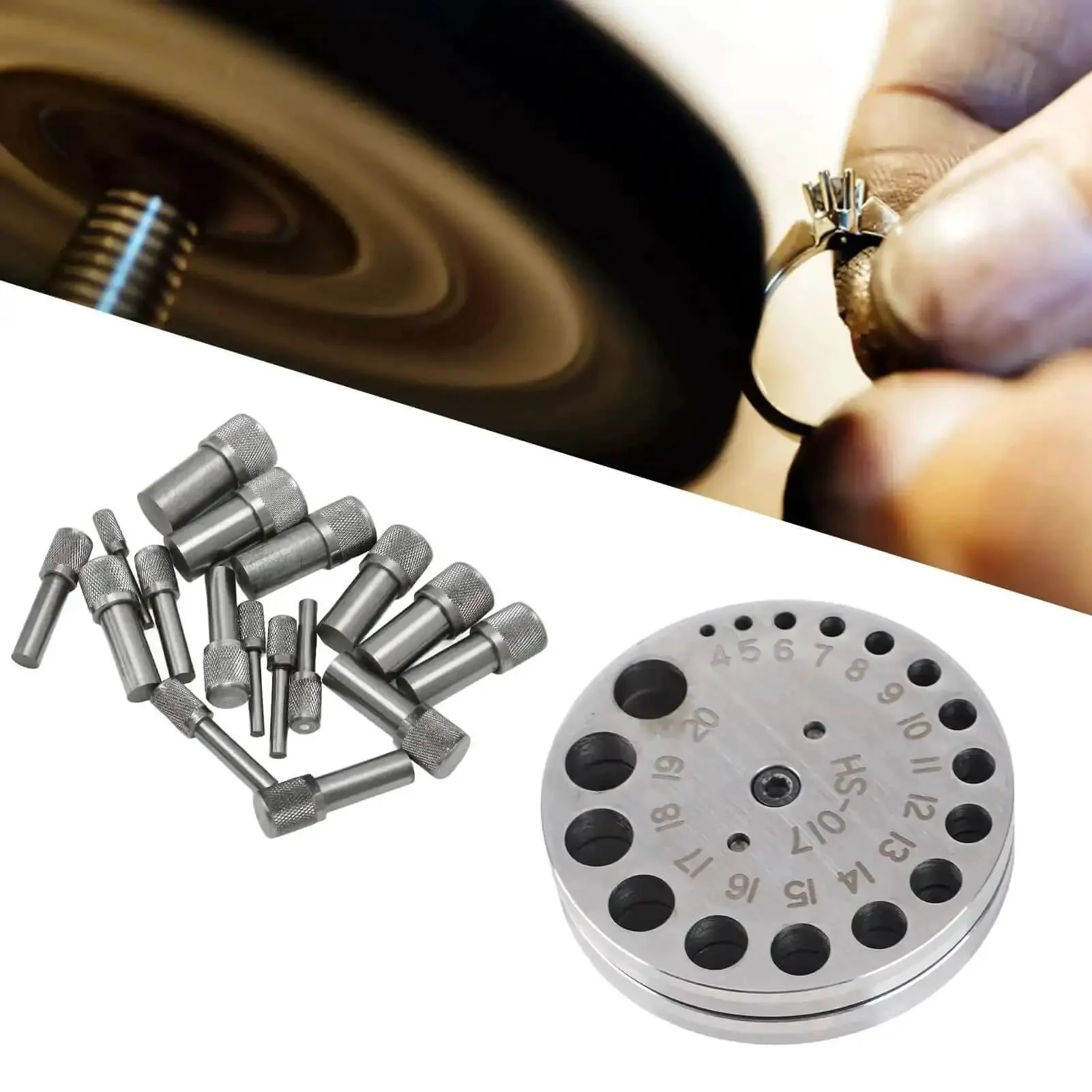 Circle Round Disc Cutter Set 17Pcs Pro Grade Steel Jewelry Making Kit For Metal Cutting And Forming Diameters 0.16 To 0.79 Inch Pendants Charms Punch Tool - Image 3