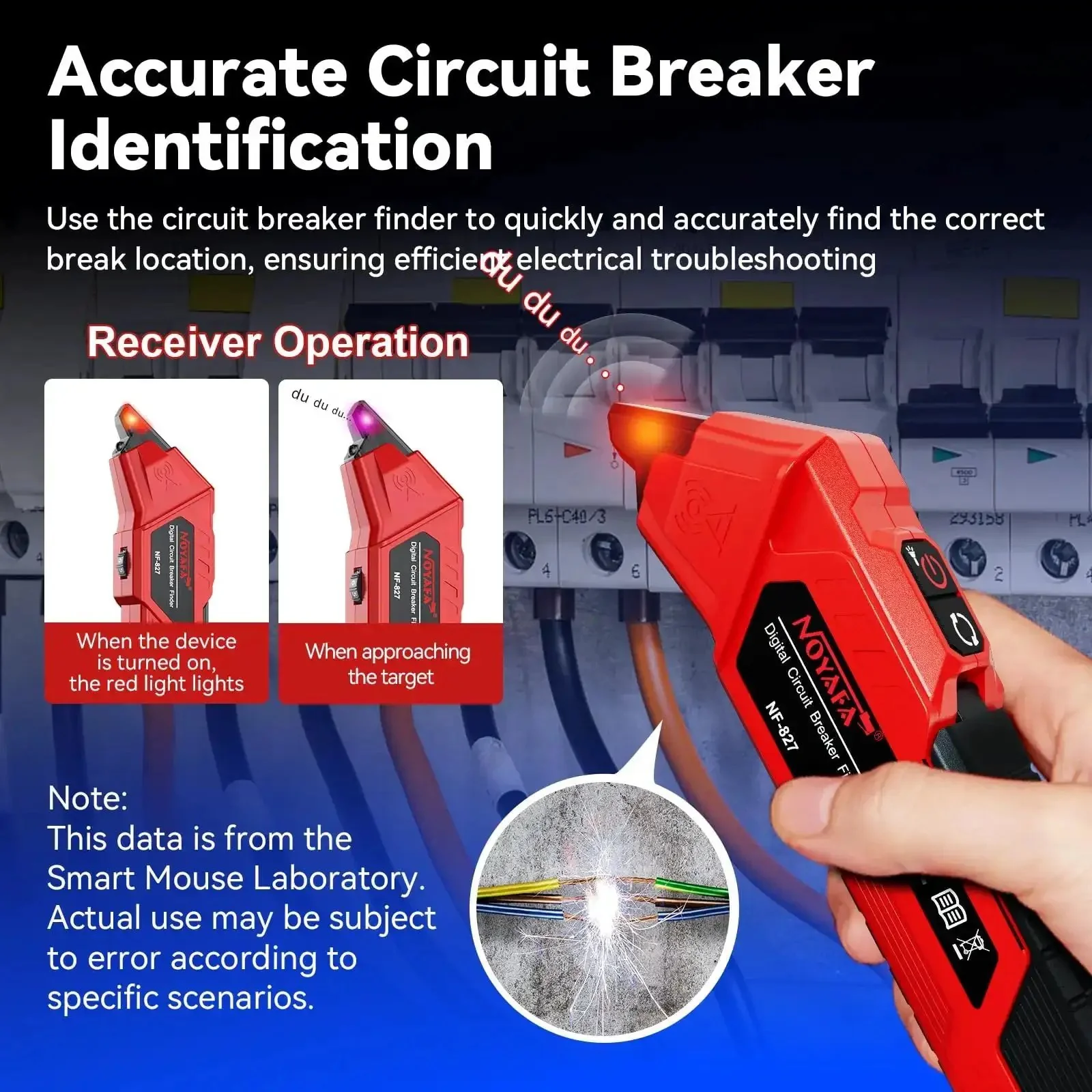 Circuit Breaker Finder Kit With GFCI Outlet Tester And 3 Accessories For 90-120V AC Systems, Quick Live Breaker Identification, NCV Tester, Storage Case, And Adjustable Sensitivity For Easy Home Electrical Checks - Image 8