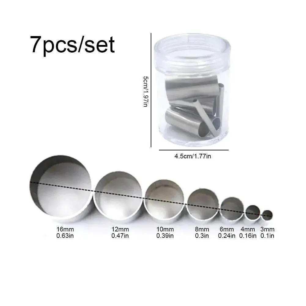 Clay Cutters Seven Piece Pro Grade Circle Cutter Set Stainless Steel Hollow Punches For Clay Pottery Ceramics Molds Round Shape Cutters With Storage Case For Baking Crafts Seven Sizes 3mm To 16mm - Image 6