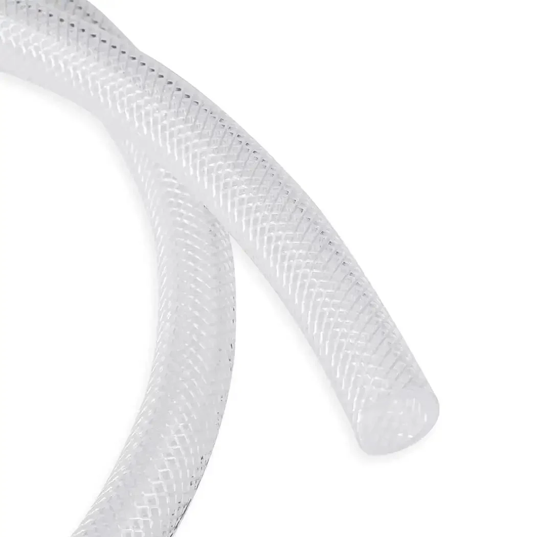 Clear Braided PVC Tubing One Half Inch Inner Diameter Fifty Feet Long Flexible High Pressure Reinforced Vinyl Hose For Water Air And Fluids In Automotive Marine And Industrial Applications Easy To Install - Image 6