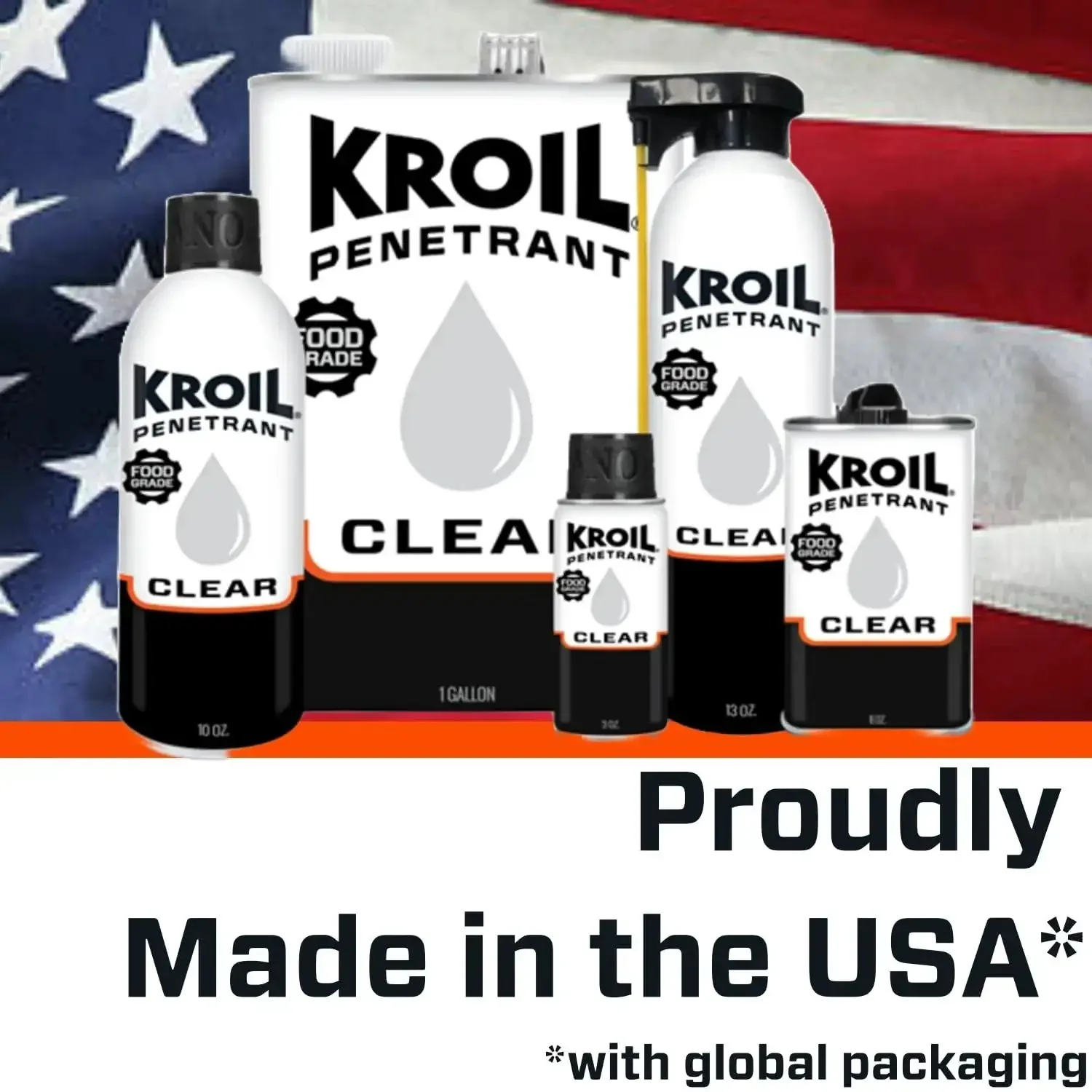 Clear Penetrant Spray For Food Grade Equipment, Odorless And Non Staining Rust Loosener, NSF H1 Registered And Kosher Certified, Heavy Duty For Conveyors And Industrial Maintenance, Drip Can, 8 Oz - Image 2