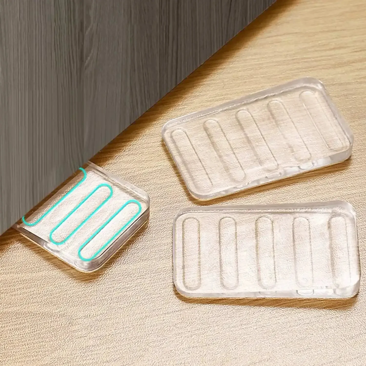 Clear Plastic Shim Wedges 8 Pack For Leveling Tables And Furniture, No Fuss Adjustable Feet Blocks, Trimmable And Cuttable For Appliances, Hot Tubs, Restaurants, And More, Supports Up To Three Eighths Inch - Image 3