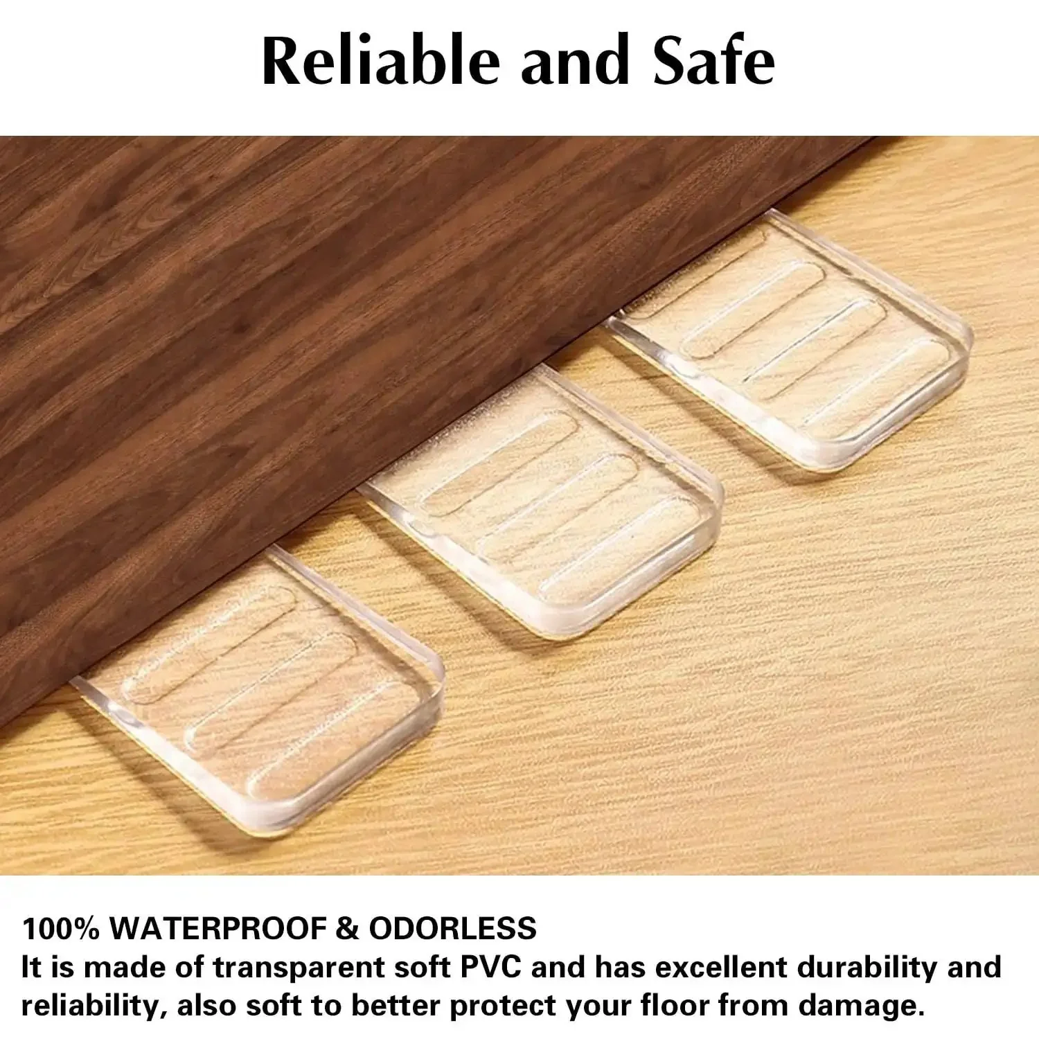Clear Plastic Shim Wedges 8 Pack For Leveling Tables And Furniture, No Fuss Adjustable Feet Blocks, Trimmable And Cuttable For Appliances, Hot Tubs, Restaurants, And More, Supports Up To Three Eighths Inch - Image 7