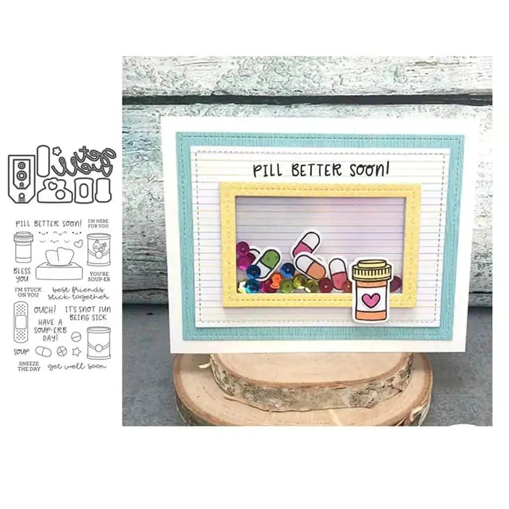 Clear Stamp And Die Set For Card Making And Scrapbooking With Carbon Steel Dies And TPR Stamp Material Easy To Use On Any Acrylic Block For Embossing And Photo Album Decor Durable Non Yellowing Go To Craft Supplies For Card Makers - Image 6