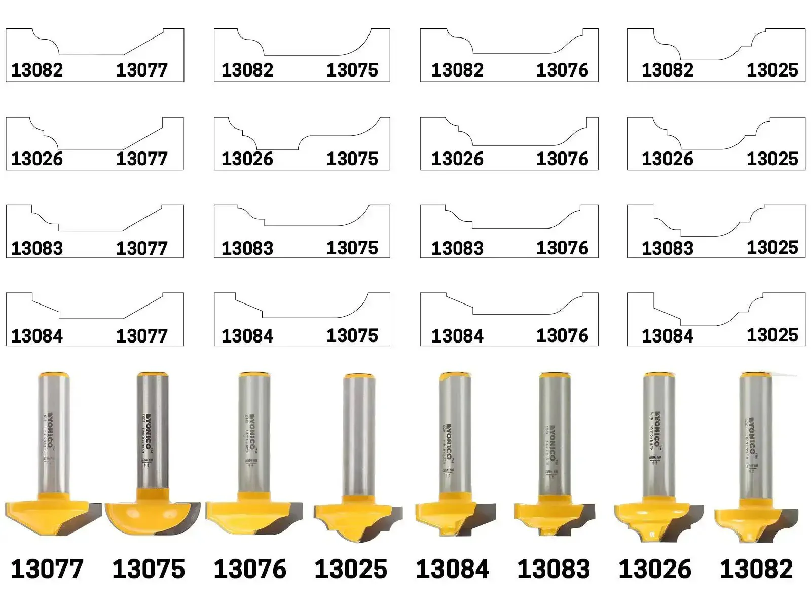 CNC Cabinet Door Raised Panel Router Bit 1-1/2 Inch Diameter, 1/2 Inch Shank, 30 Degree Bevel, Faux Panel Router Bit For Cabinets, Two Flute Carbide Cutters, Micro-Grain Tungsten Carbide Blades, Pro Grade For CNC Or Handheld Routers - Image 4