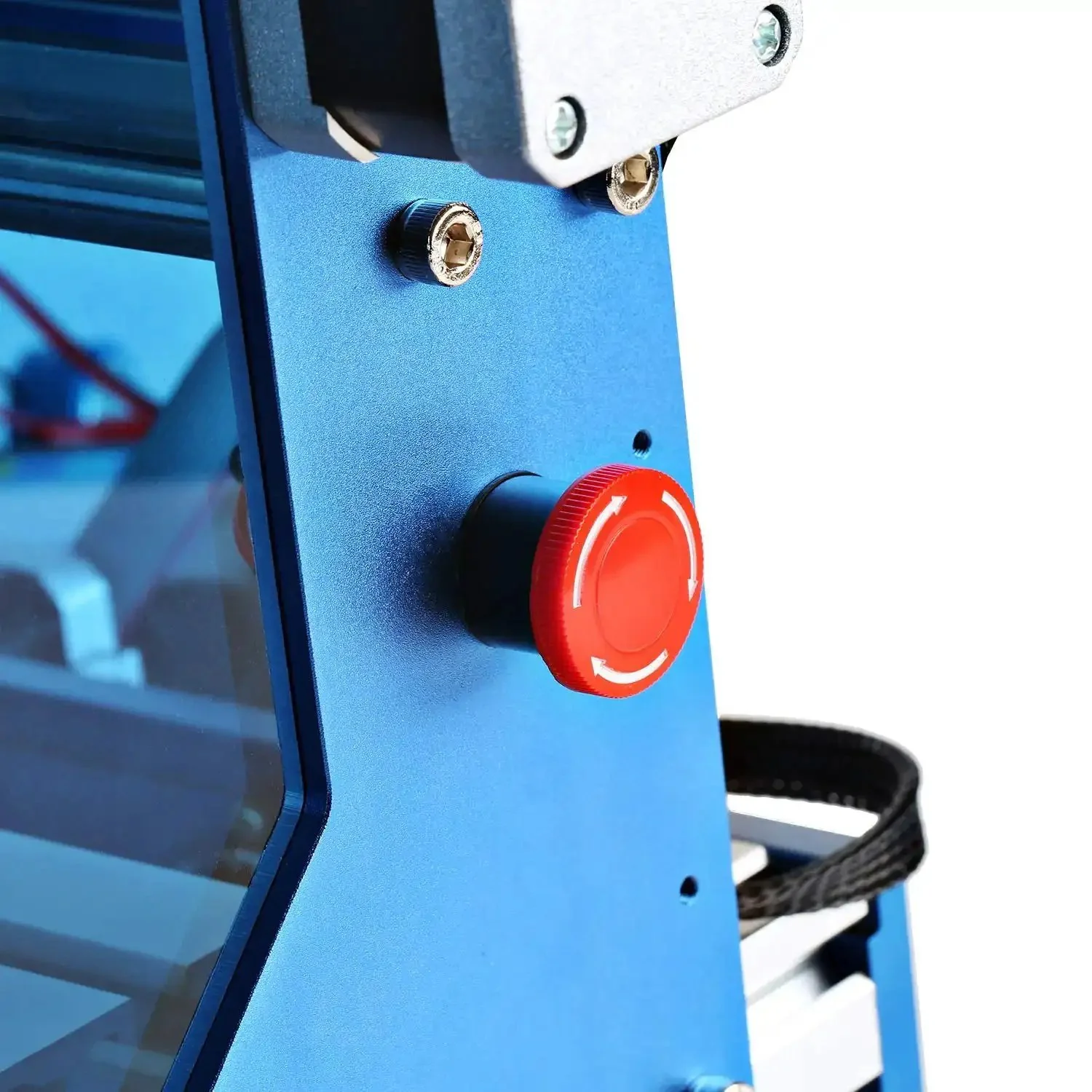 CNC Router Emergency Stop Push Button for 3018 MX3 and 3018 PROVer, Push to Stop and Lock, Software Reset, Compact Easy Install Safety Button, 250V AC 5A, 20cm Cable, 2P Connector - Image 2