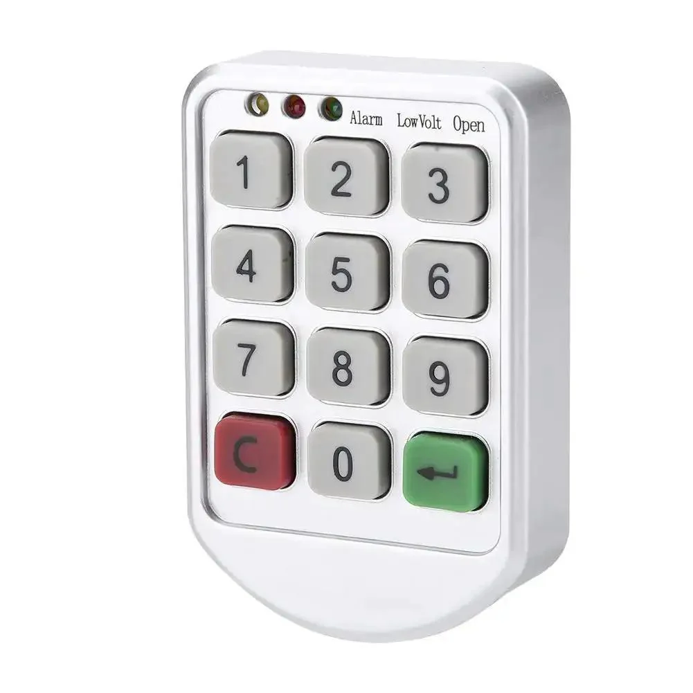 Code Lock Keypad Cabinet Lock With ABS Plastic Panel, Supports Temporary Or Fixed Passwords, Perfect For Lockers, Office Drawers, Saunas, Mobile Cabinets And Storage, Easy No Fuss Install With Long Battery Life